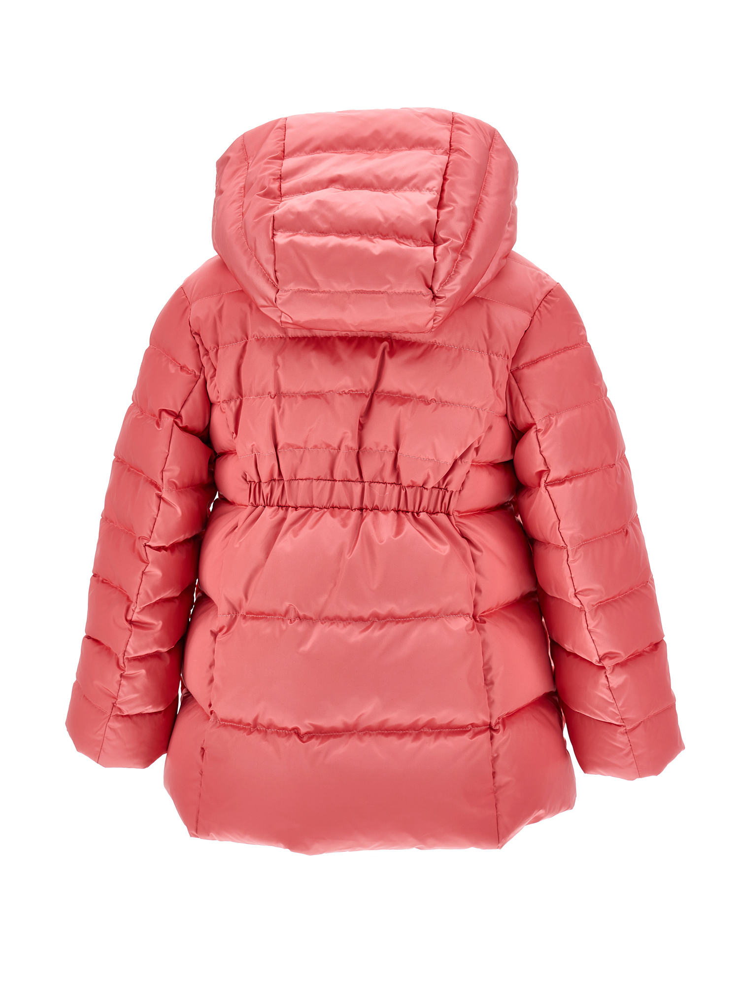 Monnalisa Genuine Down Technical Fabric Down Jacket In Azalea