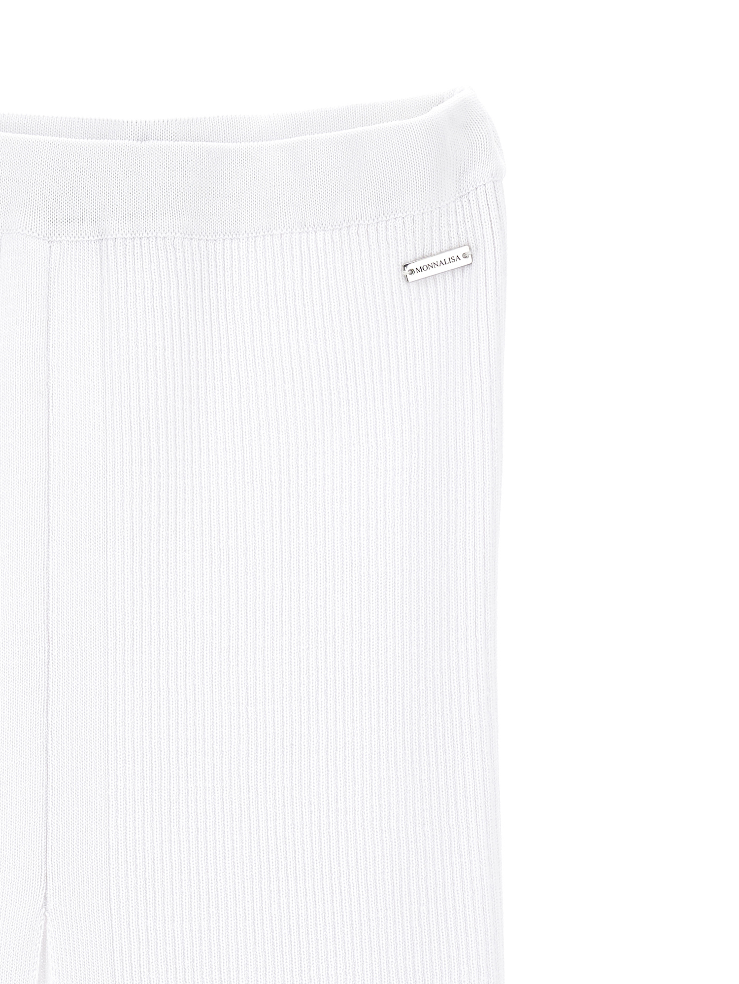 Monnalisa Long Knit Skirt In White
