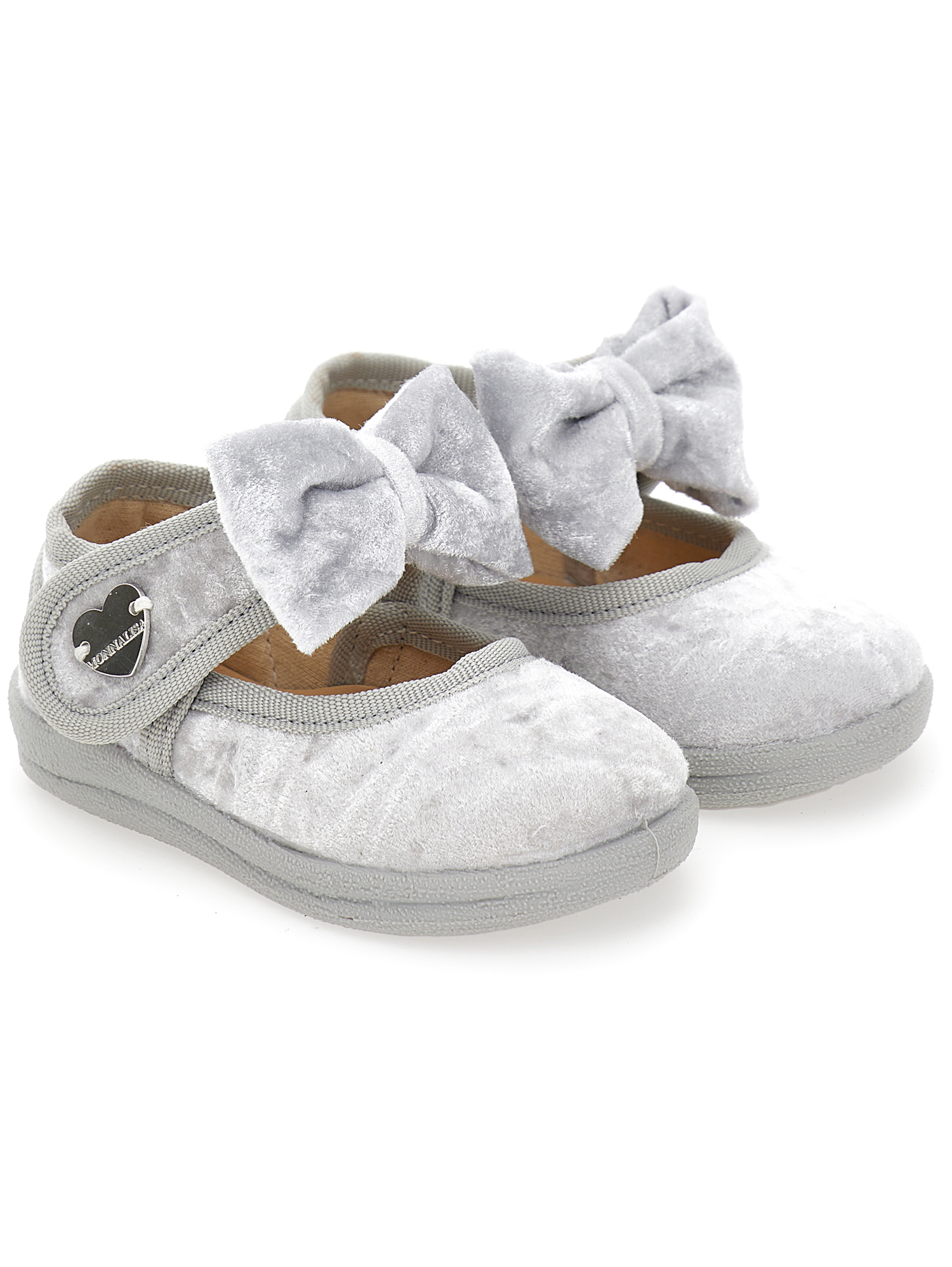 Velvet shoes with bow girl Monnalisa Dominican Republic