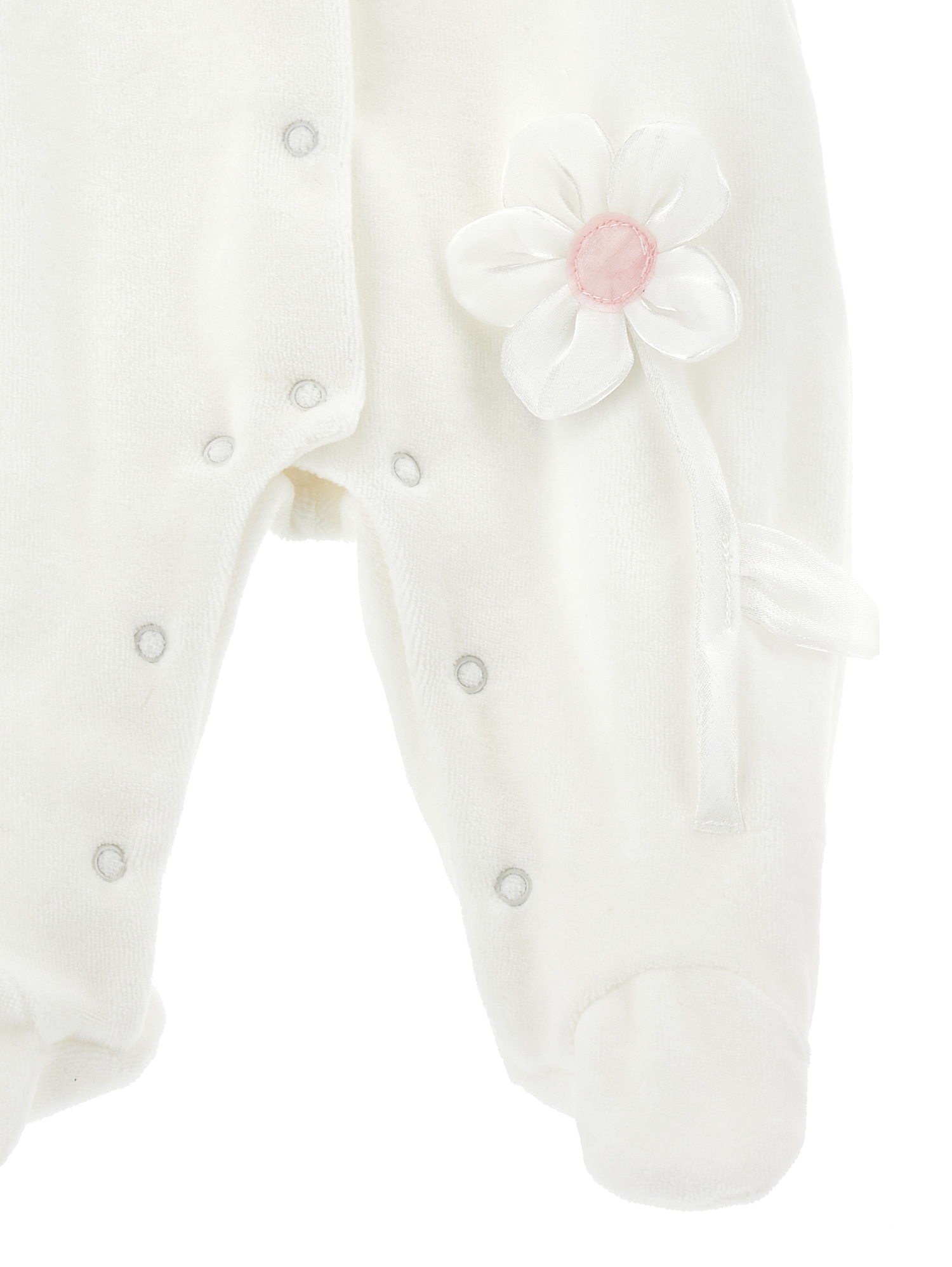 Monnalisa All-in-one, Hat And Bib Set (1-9 Months) In Cream + Pink
