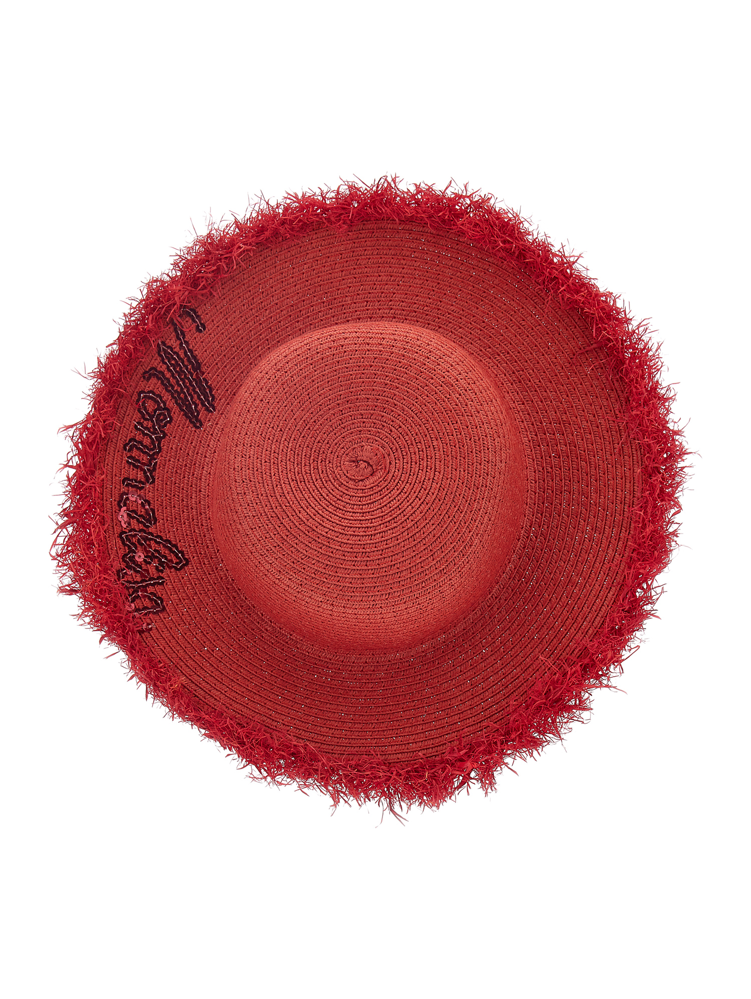 Shop Monnalisa Hat With Logo In Red