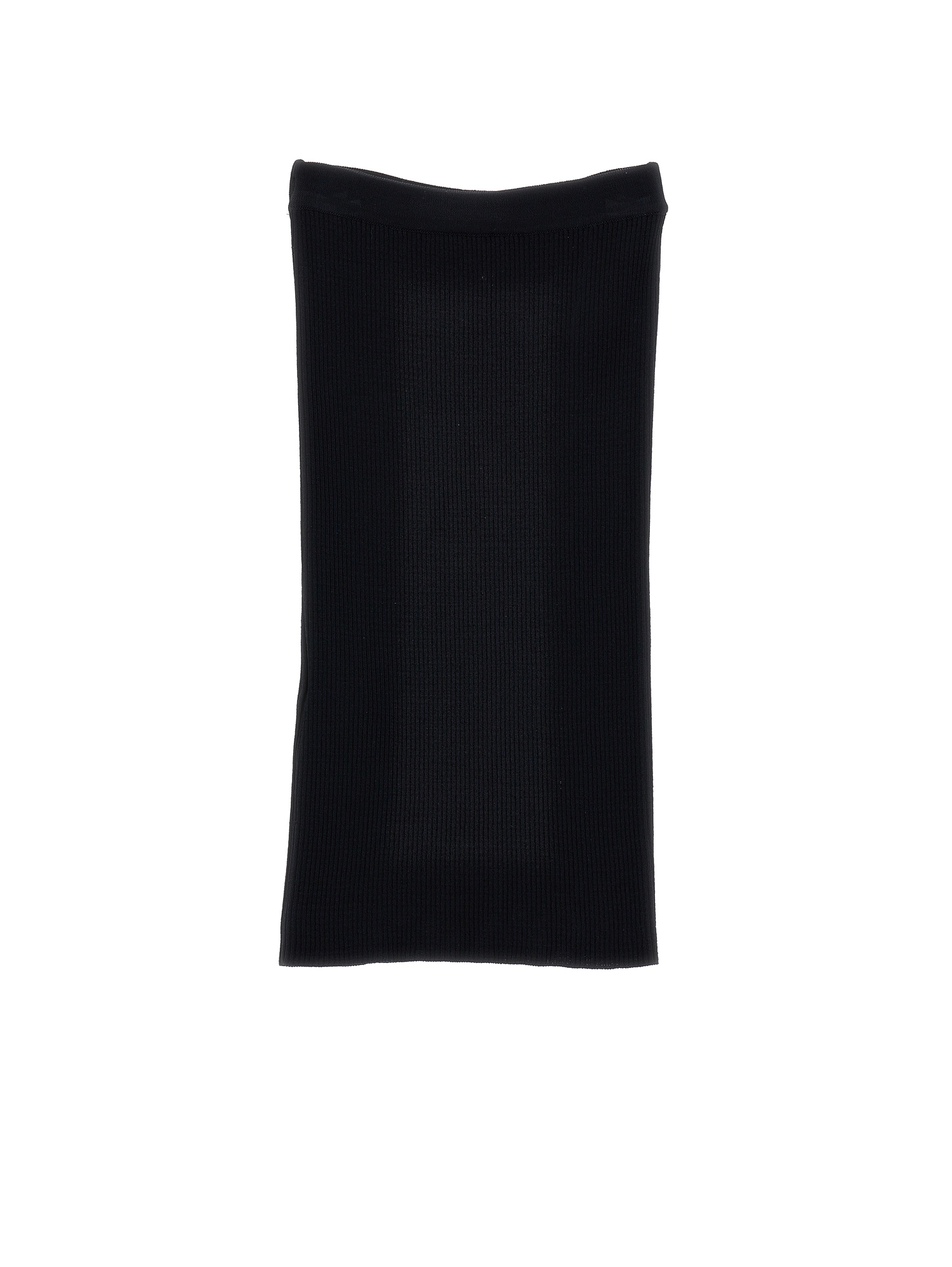Shop Monnalisa Long Knit Skirt In Black