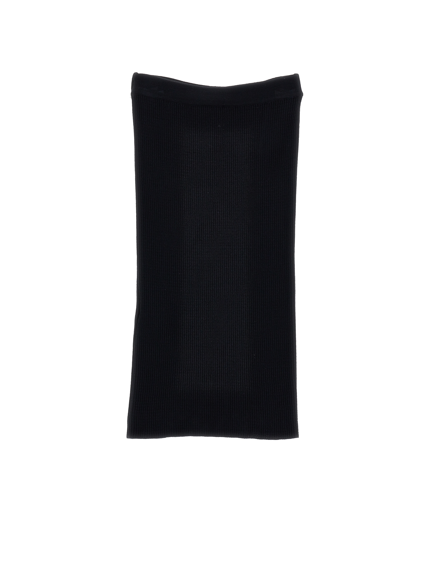 Monnalisa Long Knit Skirt In Black