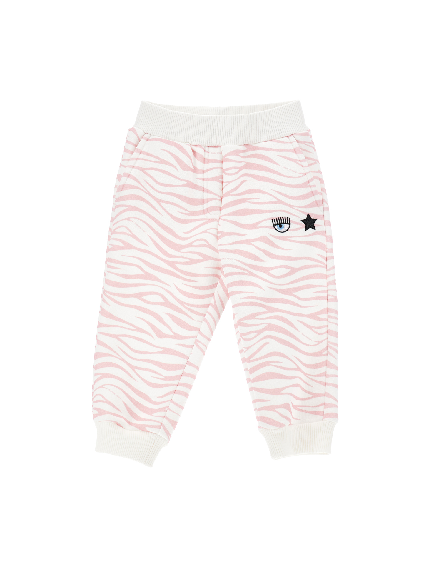 Chiara Ferragni Cf Zebra Jersey Joggers In Lilac Sachet