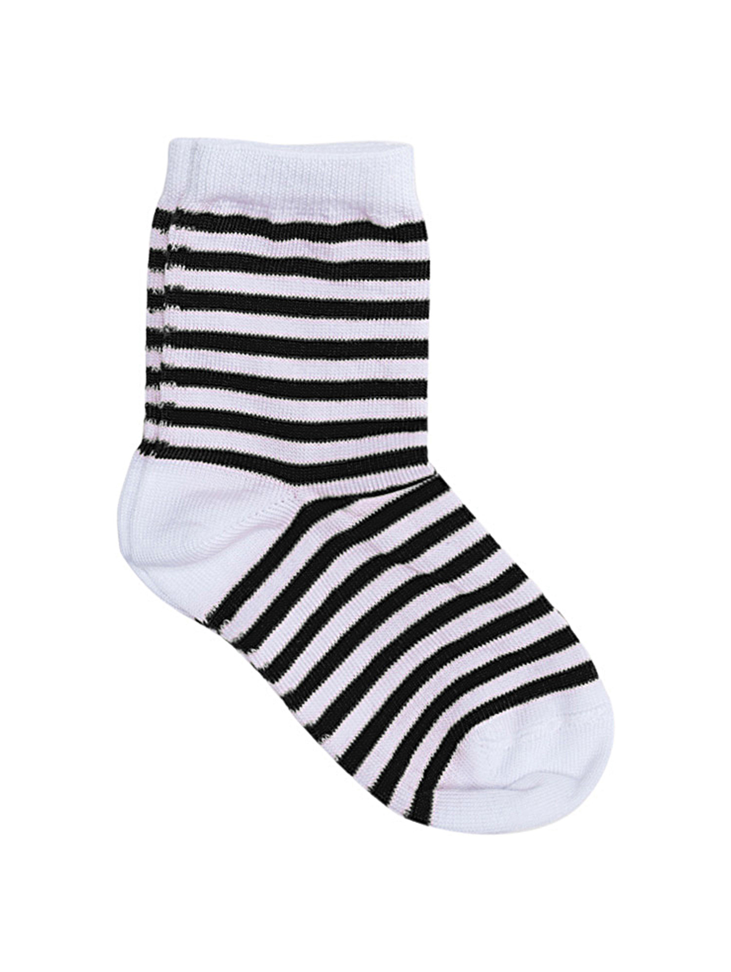 Monnalisa Babies'   Striped Cotton Socks In Navy Blue