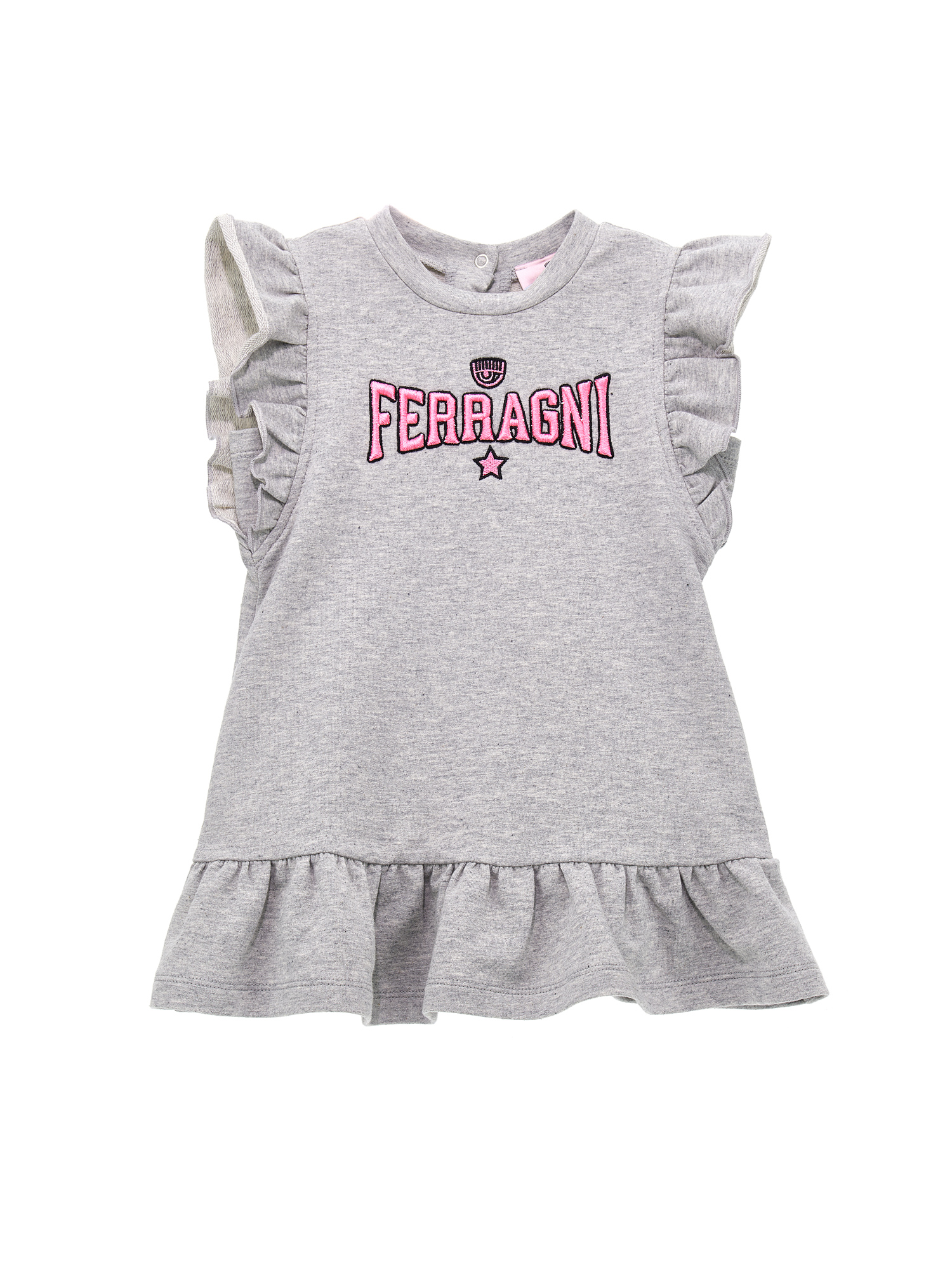 Chiara Ferragni Cf Ferragni Stretch Sweatshirt Dress In Grey