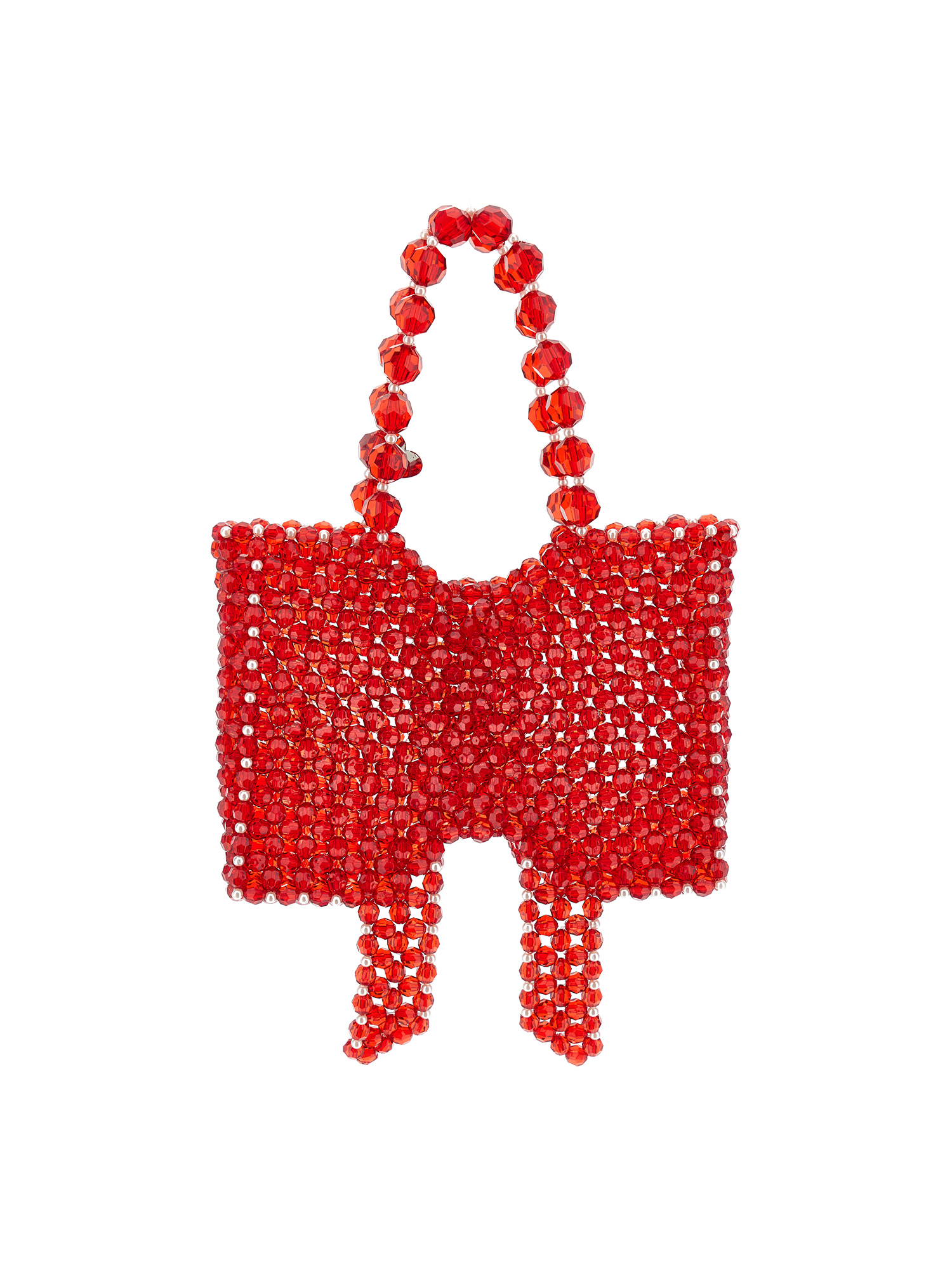 Monnalisa Candy Beaded Bag In Red