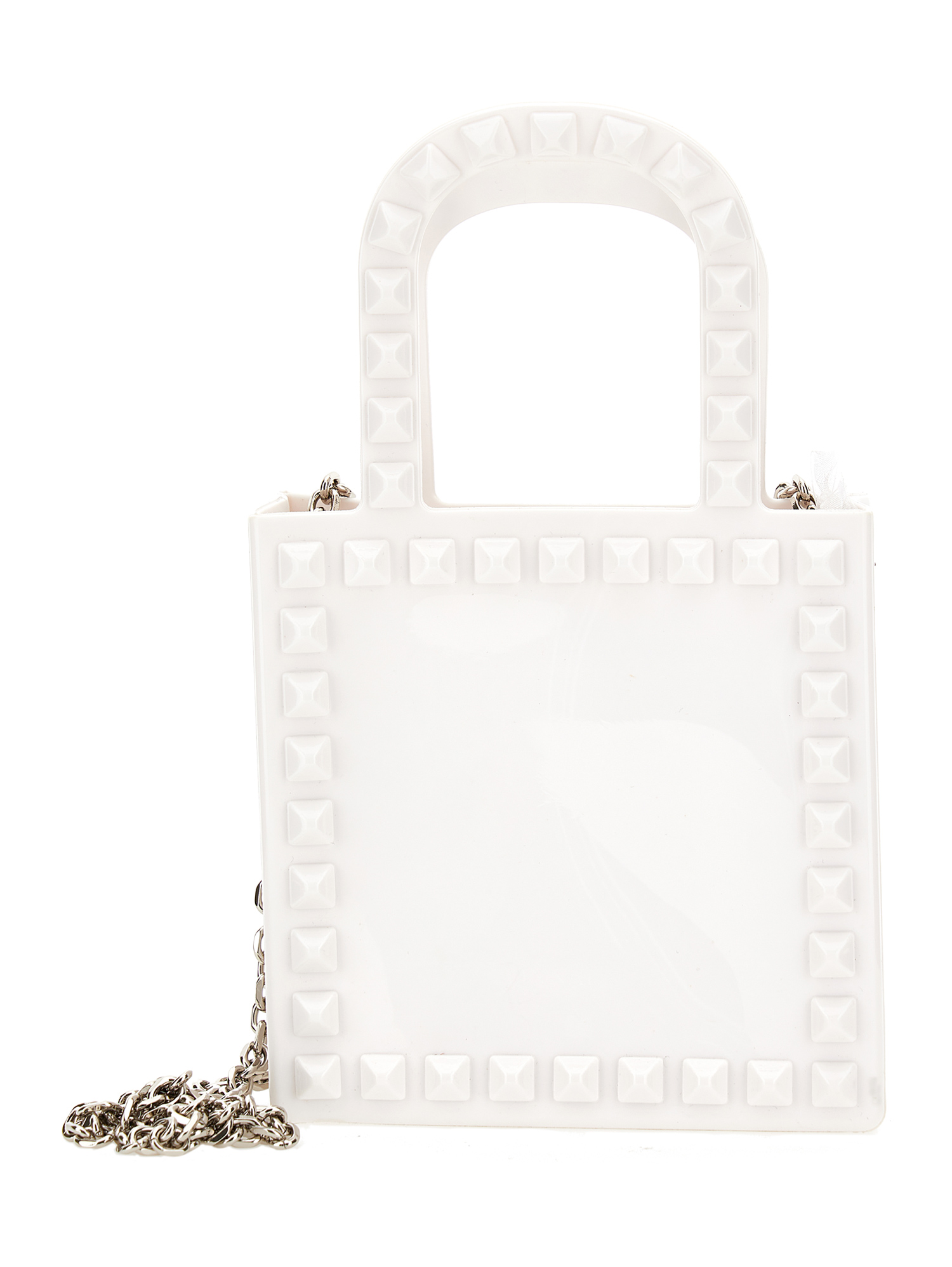 Monnalisa Pvc Shopper-style Minibag In White