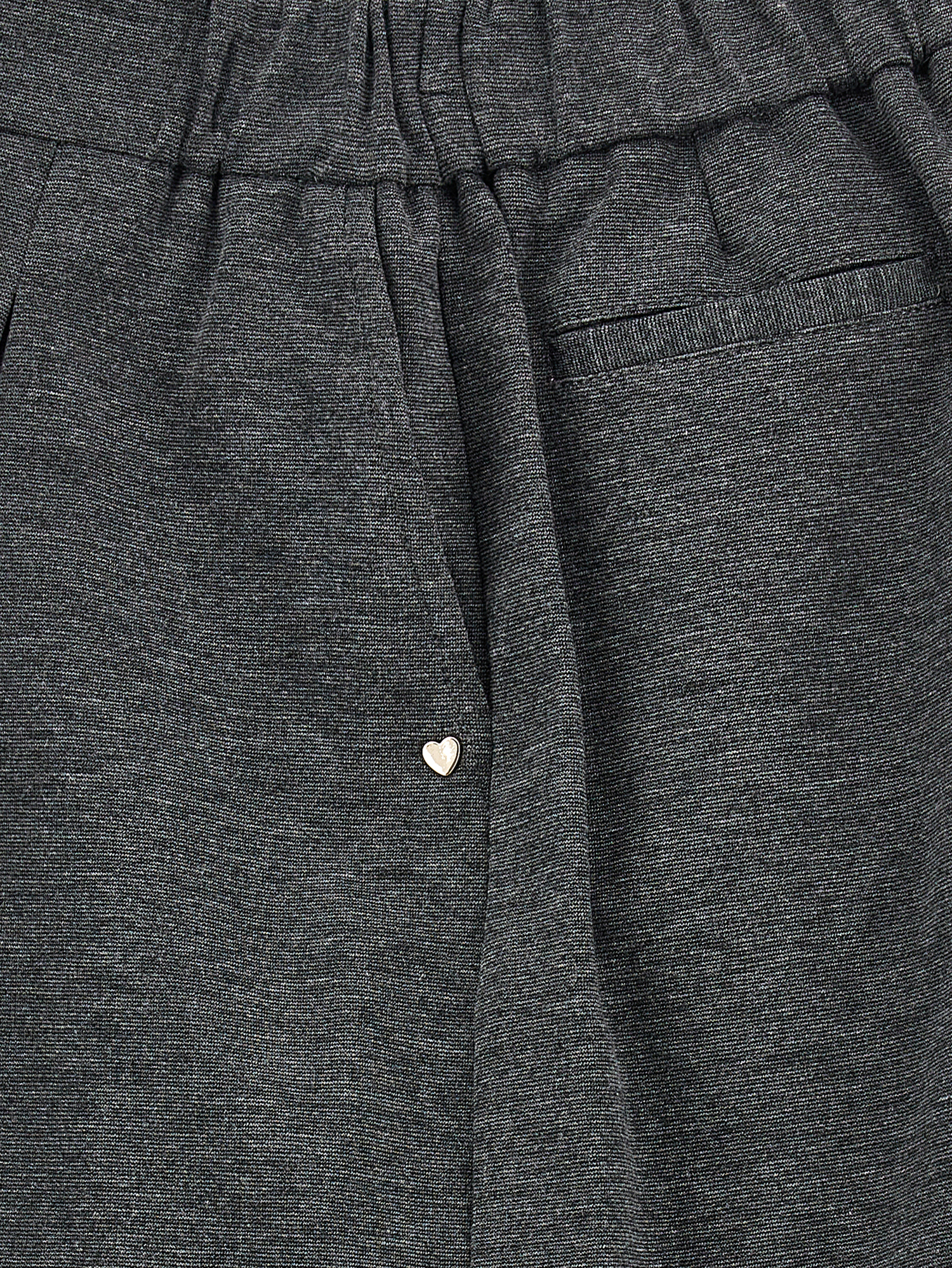 Monnalisa Milano Stitch Bermuda Shorts In Medium Grey