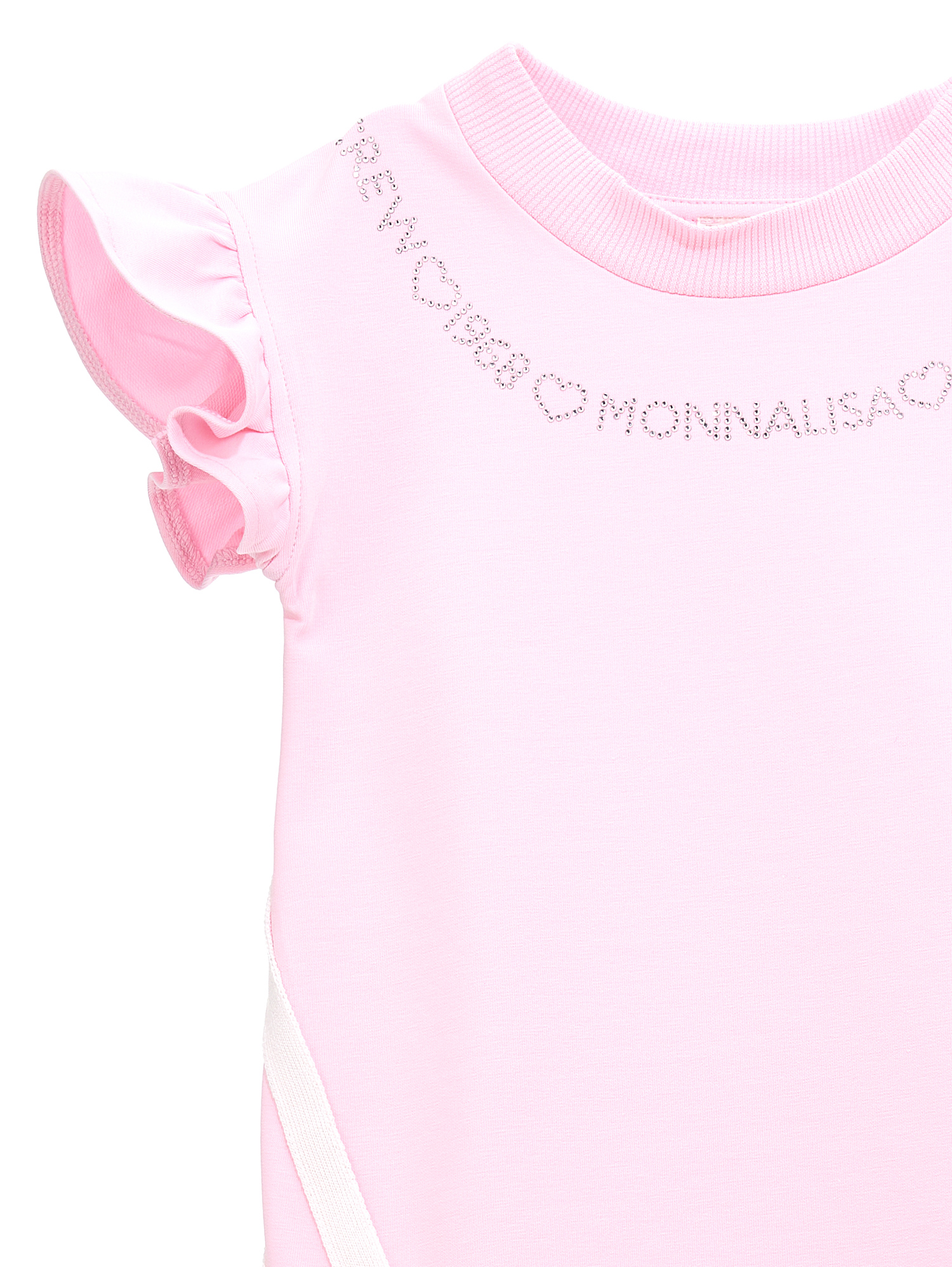 Shop Monnalisa Sporty Sweatshirt Dress In Pink