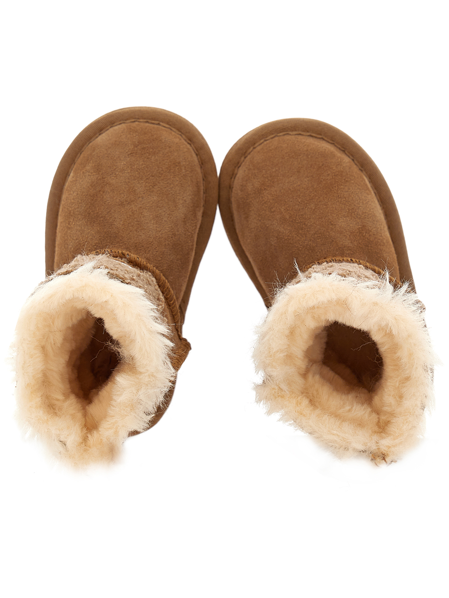 Shop Monnalisa Crusted Leather Boots With Teddy Bear In Dark Brown