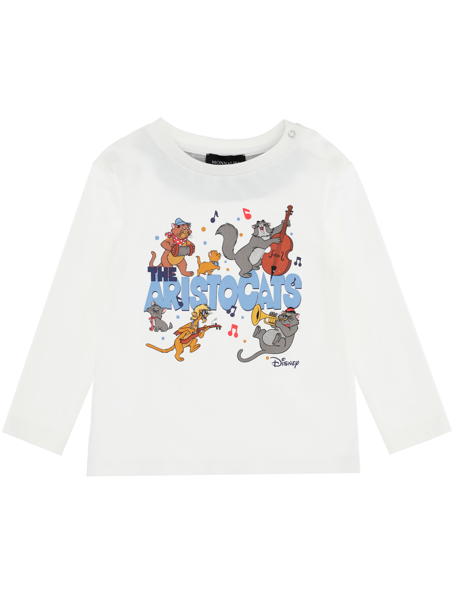Monnalisa T-shirt jersey maniche lunghe Aristogatti