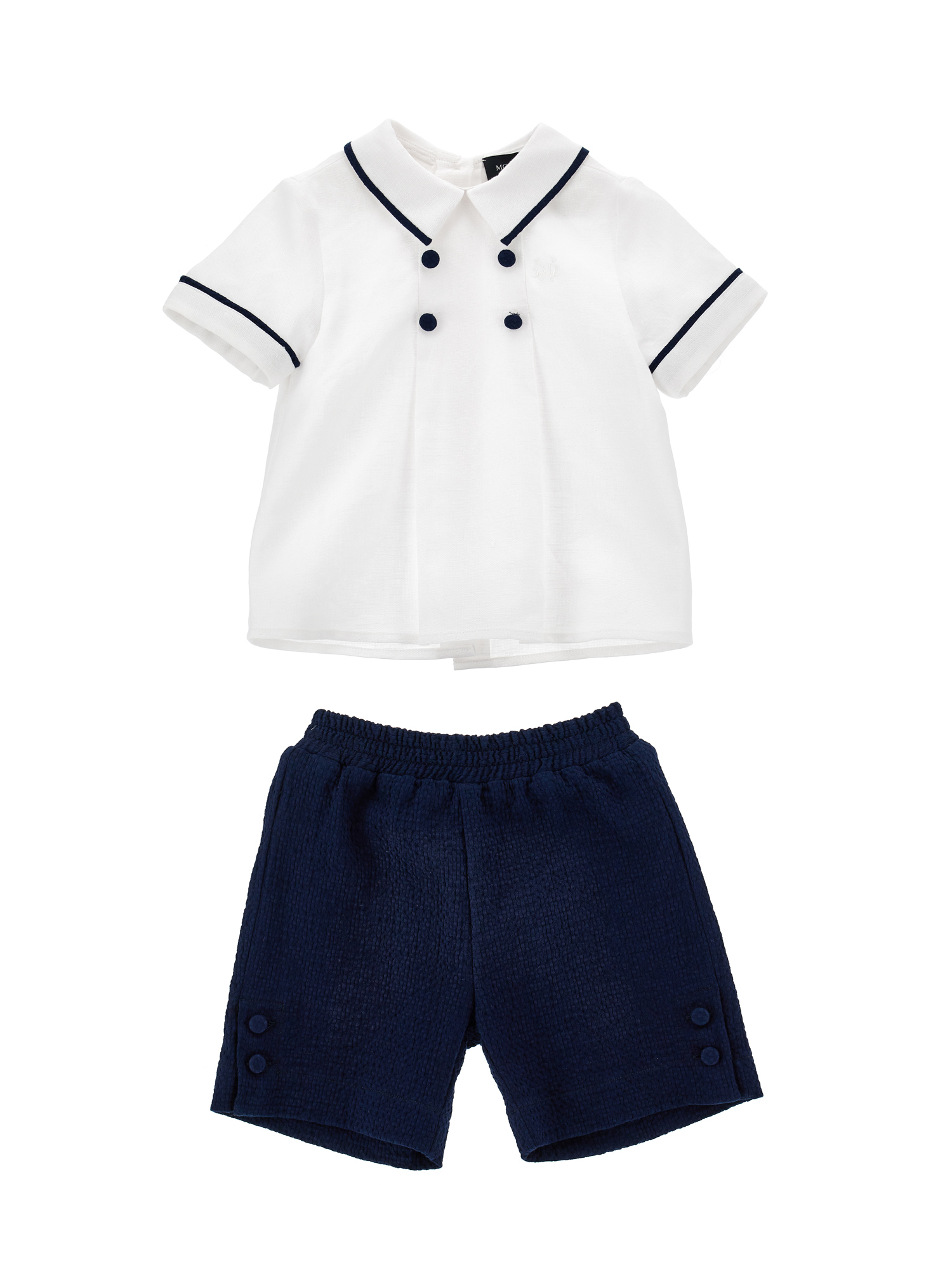 Monnalisa Kids'   Shirt And Bermuda Shorts Set In Multi