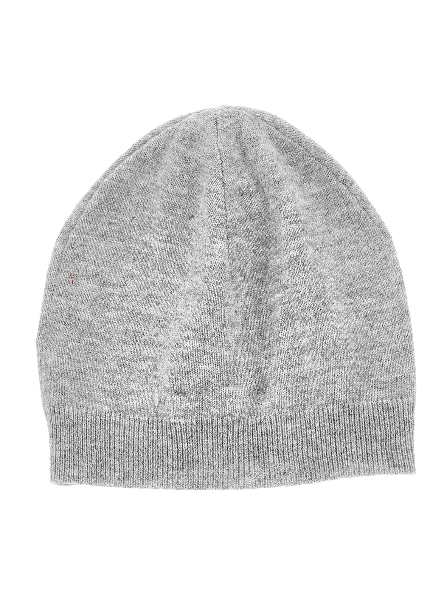 Monnalisa Knitted Hat With Rhinestones In Grey