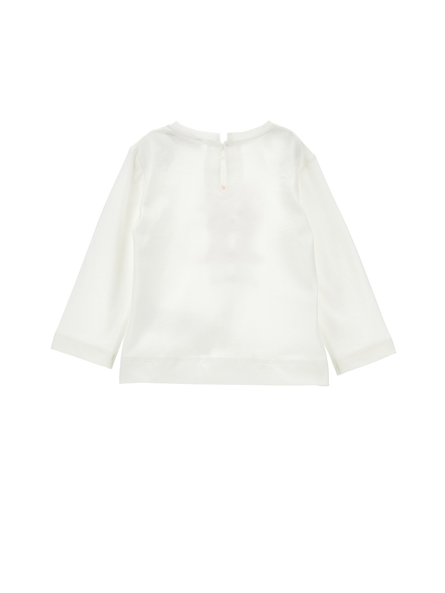 Monnalisa Minnie Rhinestone Jersey T-shirt In White
