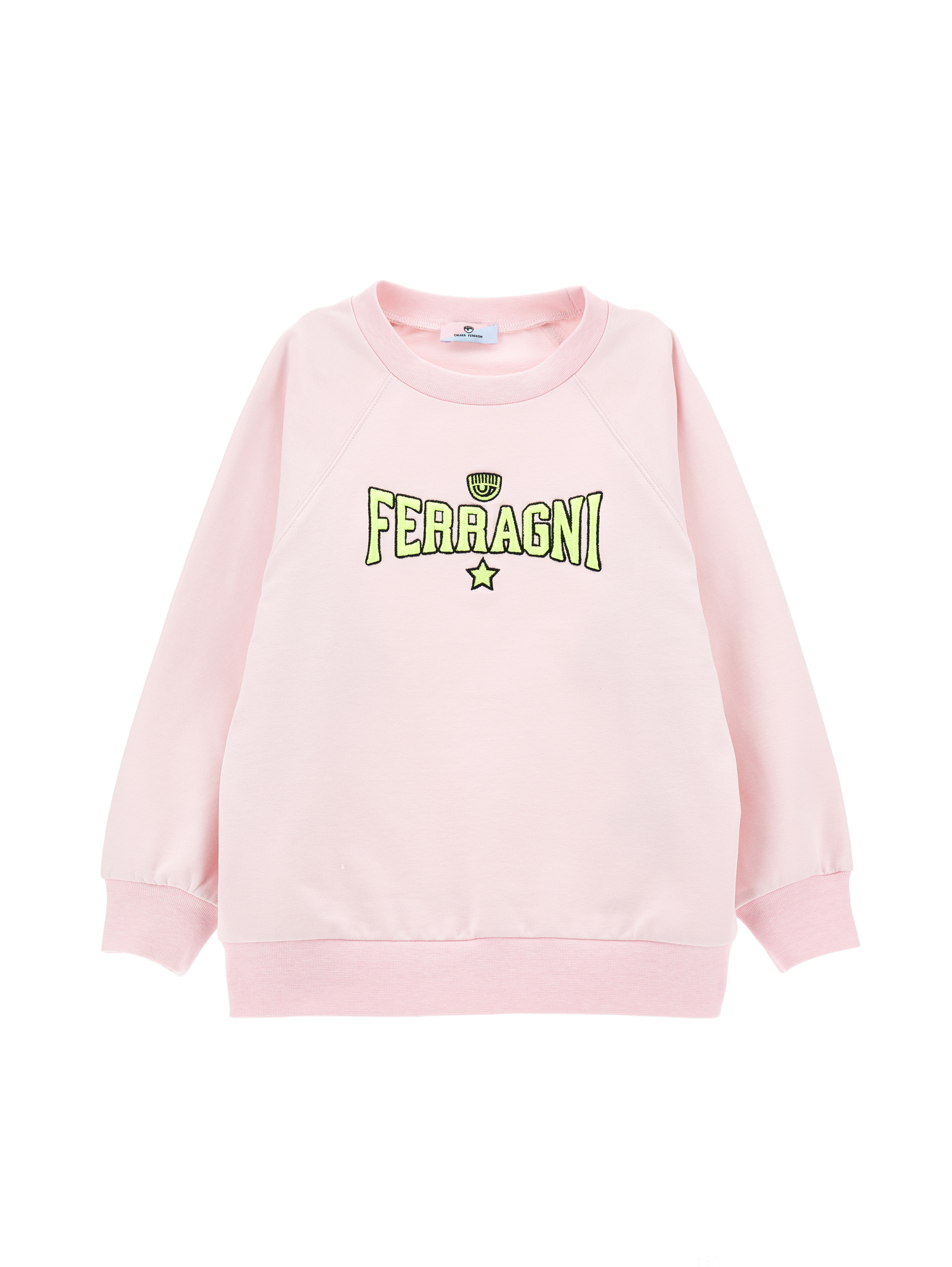 Chiara Ferragni Kids'   Cf Ferragni Stretch Sweatshirt In Rosa Fairy Tale