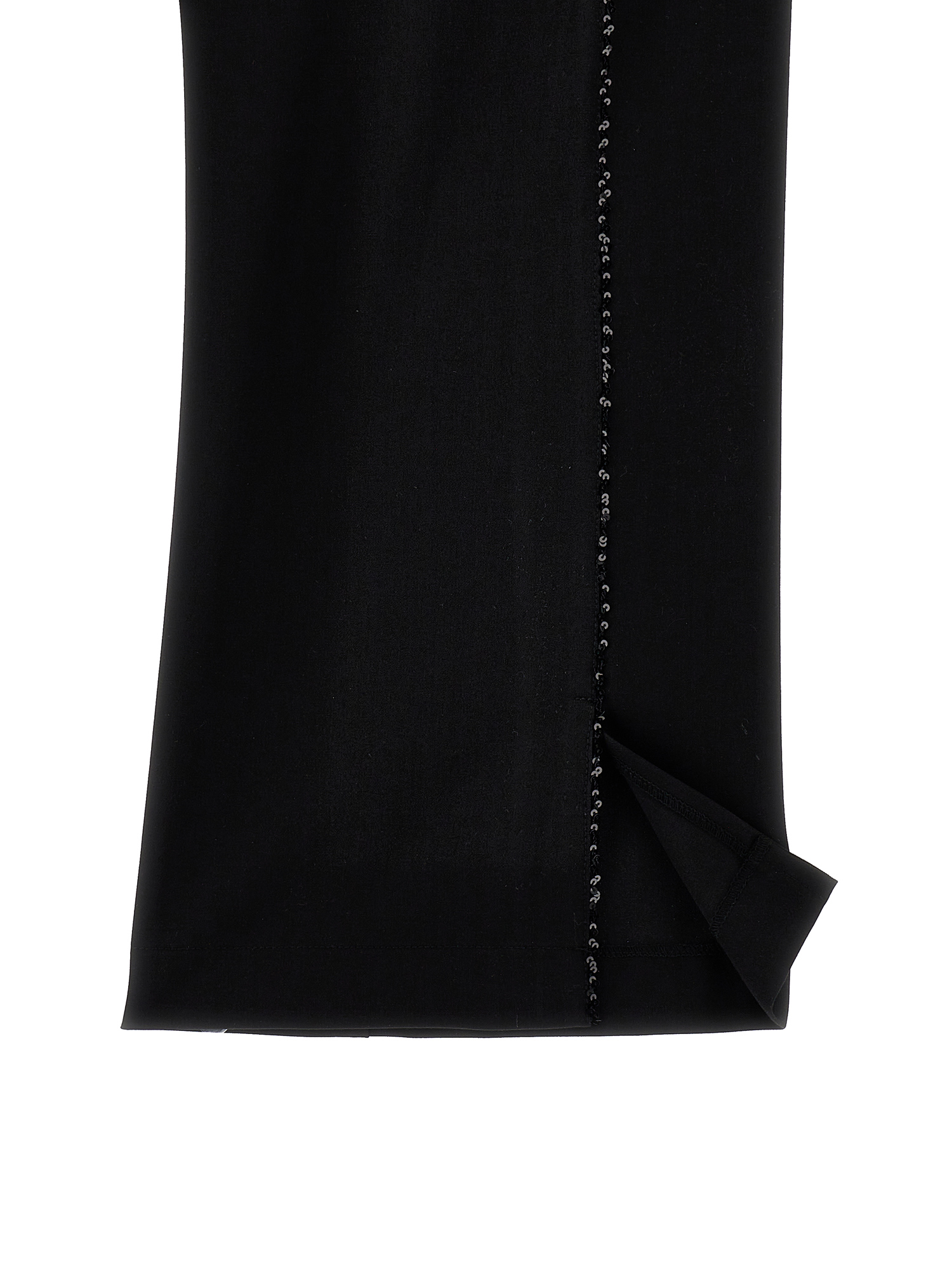 Monnalisa Sequined Pants In Black