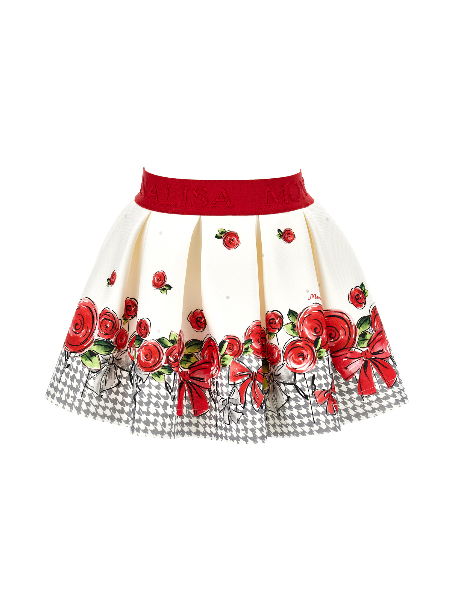 Monnalisa Gonna neoprene con rose