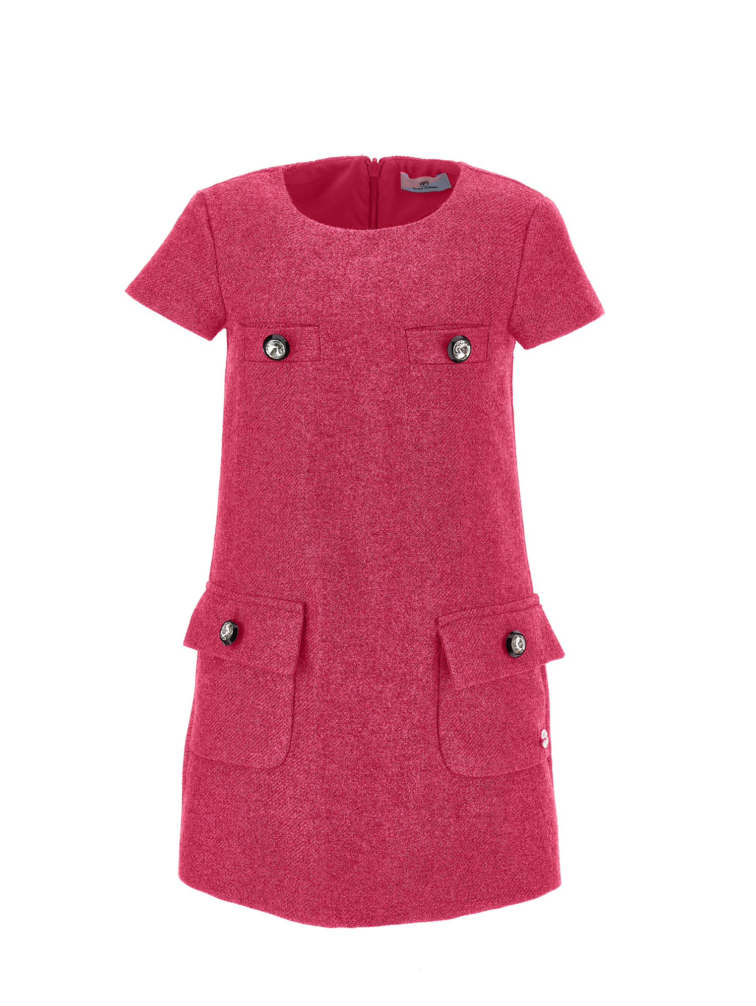 Chiara Ferragni Kids'   Short-sleeved Dresses In Fuchsia Red