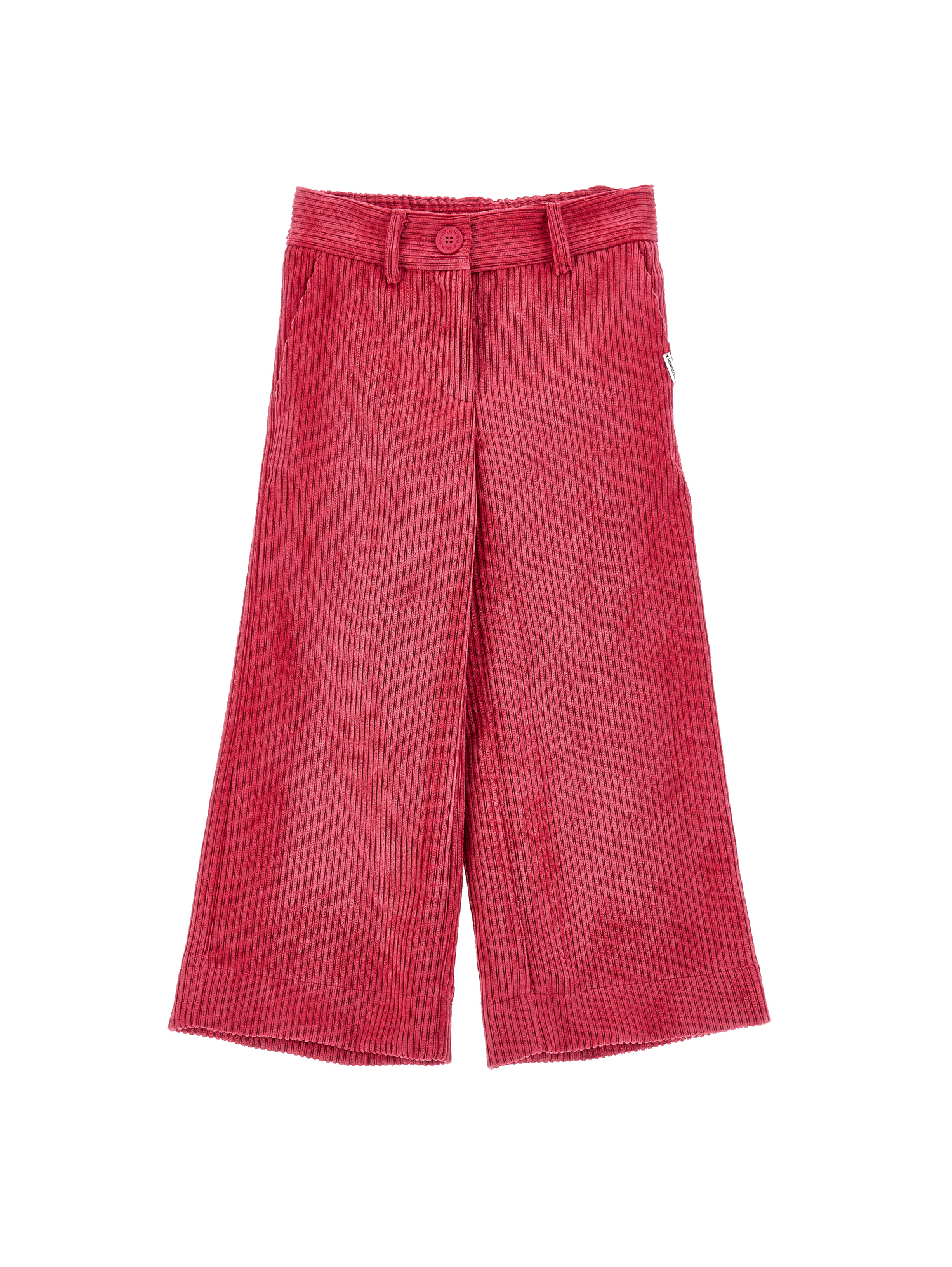 Monnalisa Wide-leg Corduroy Trousers In Fuchsia