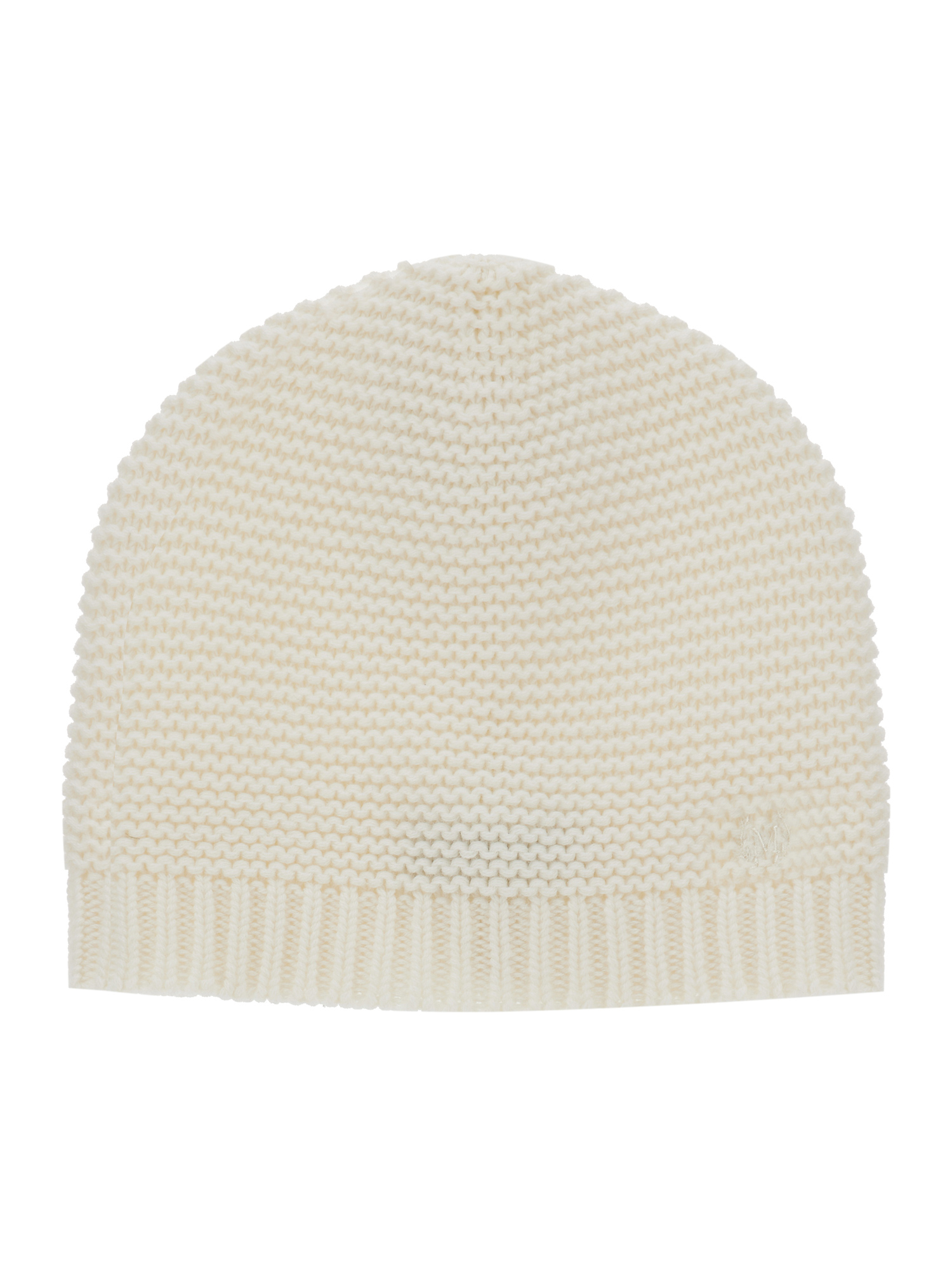 Monnalisa Extra-fine Merino Wool Hat In Cream