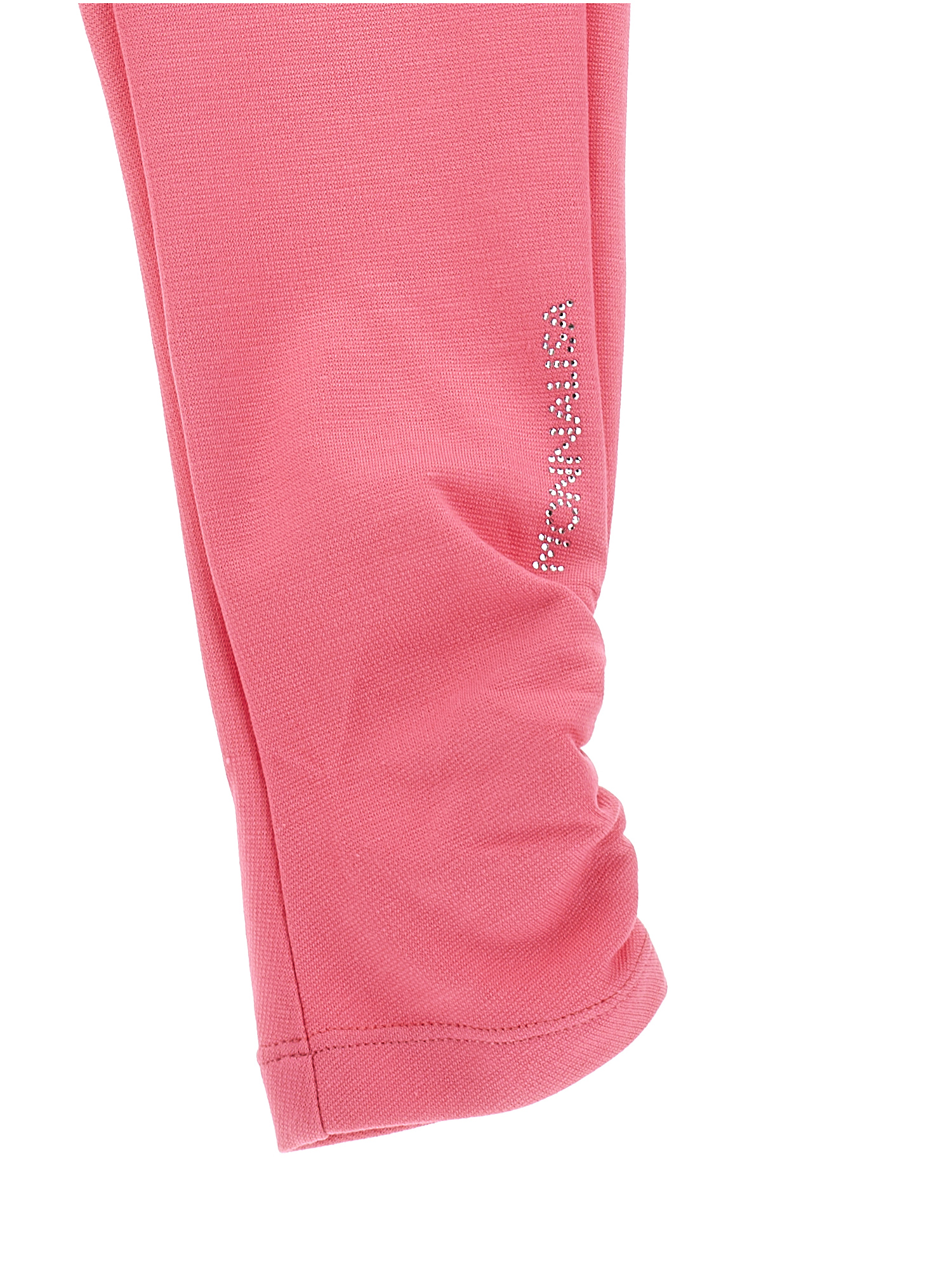 Monnalisa Ruched Milano Stitch Leggings In Azalea