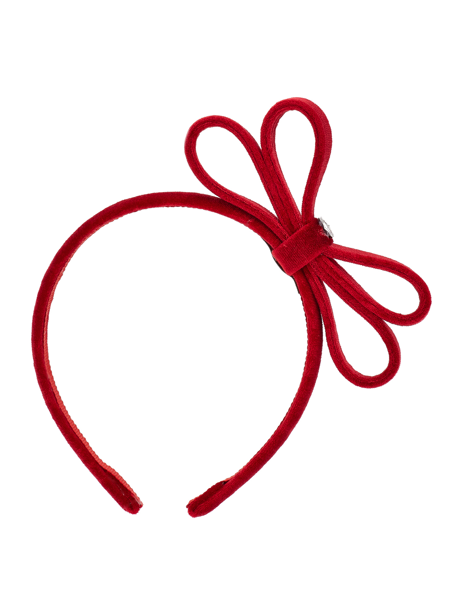 MONNALISA MONNALISA VELVET HEADBAND WITH BOW