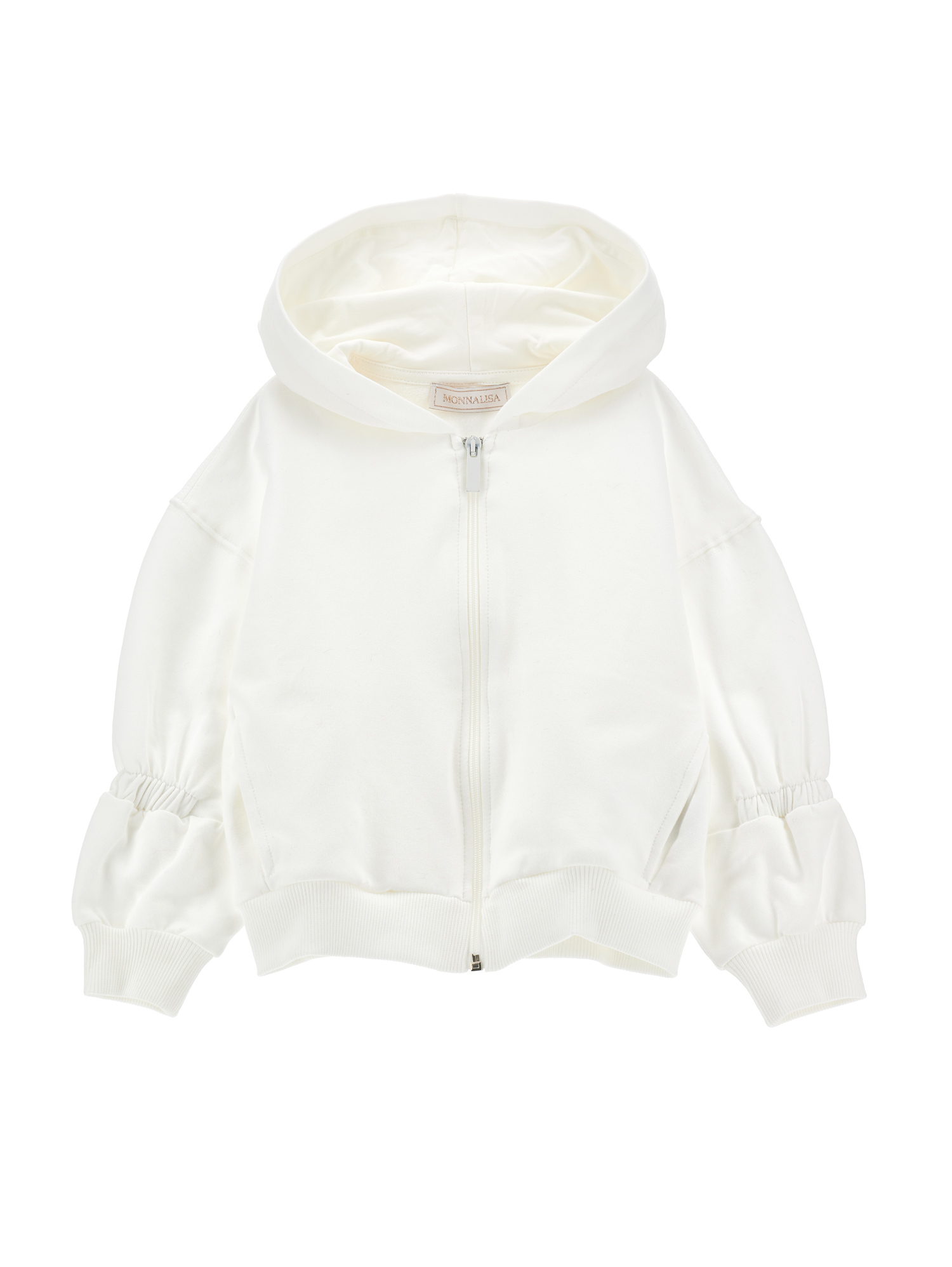 Monnalisa Felpa aperta felpa con strass