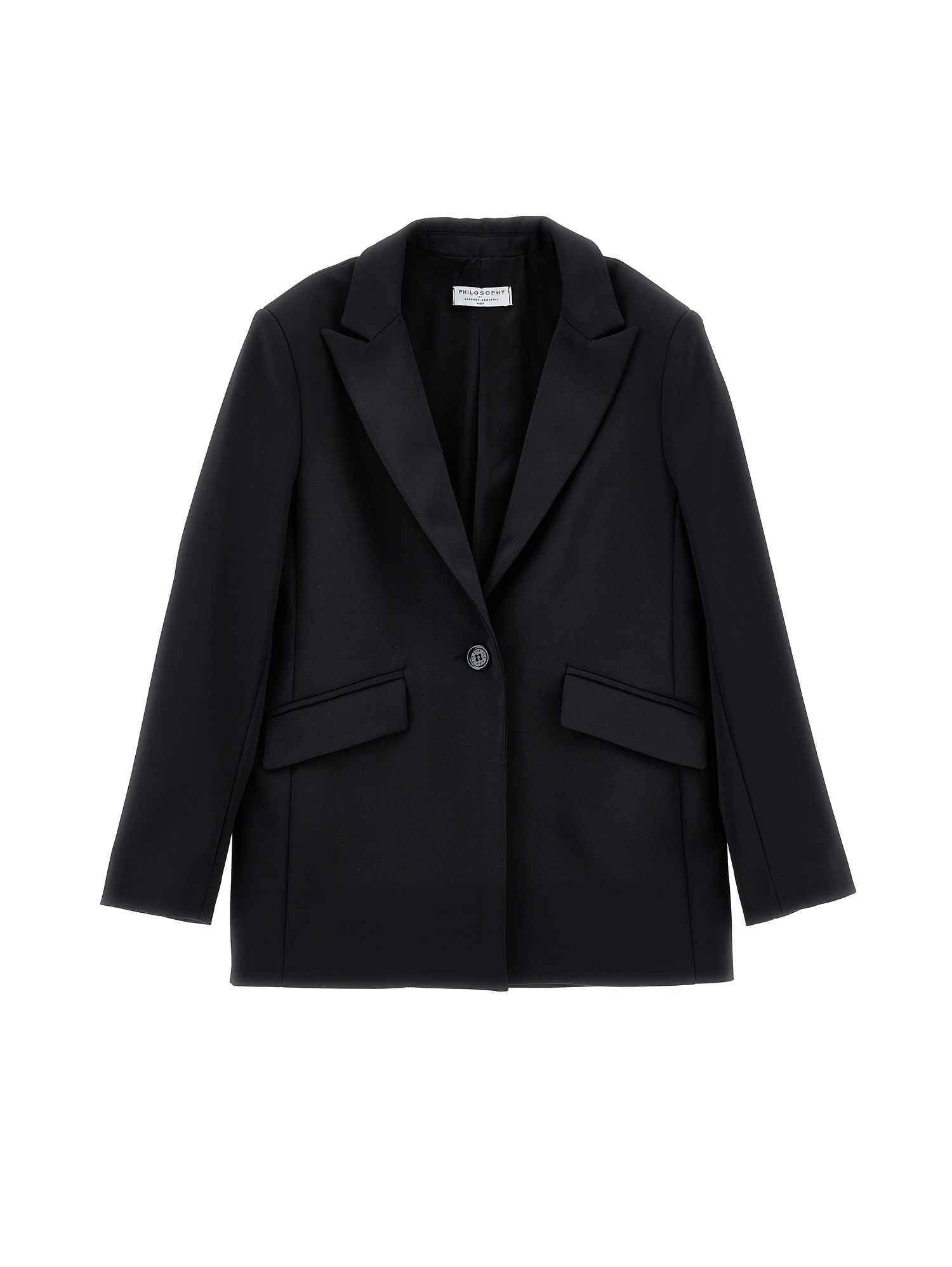 Philosophy Di Lorenzo Serafini Eleganter Schwarzer Blazer In Black