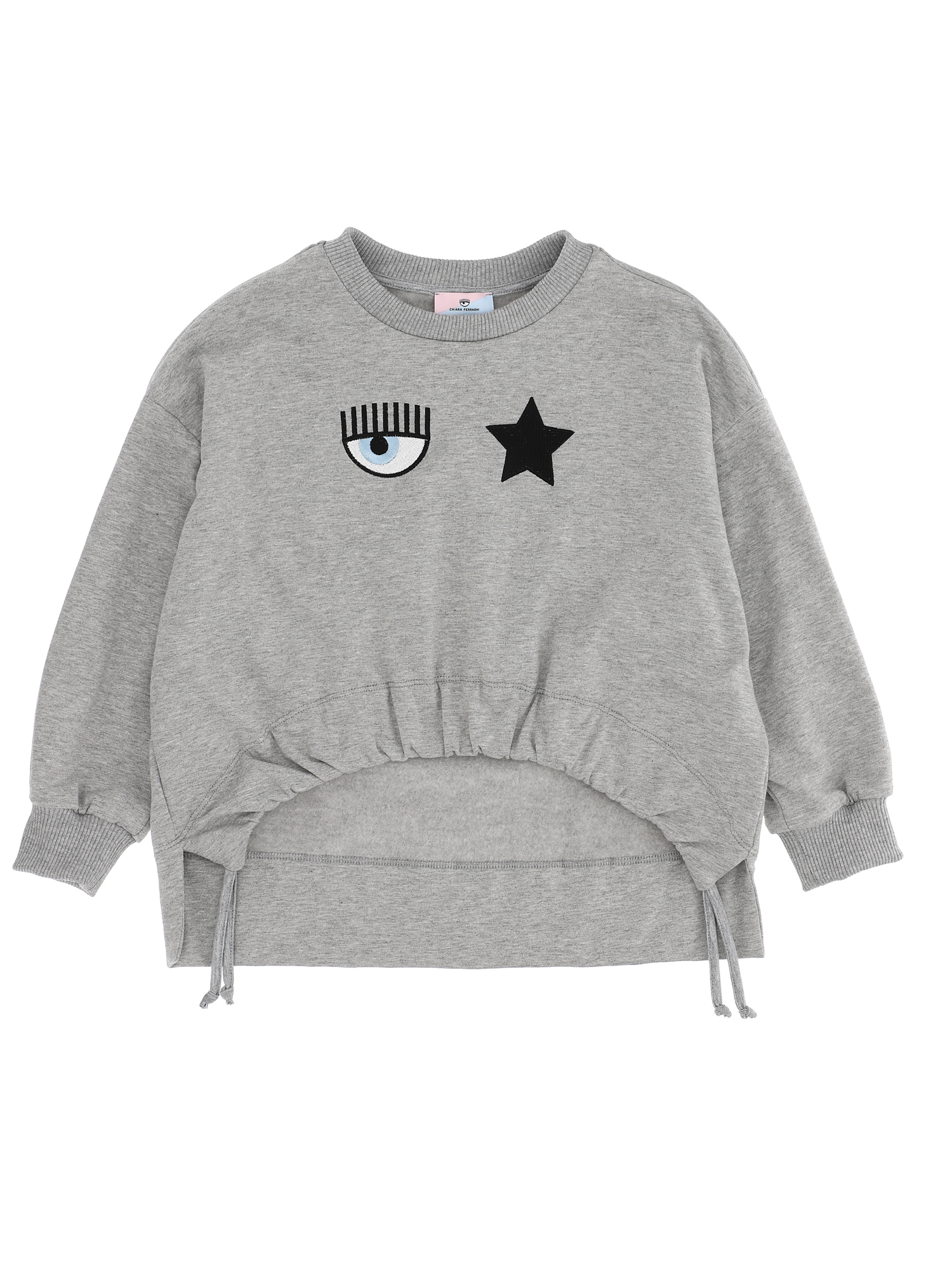 Chiara Ferragni Eyestar Sweatshirt In Grey