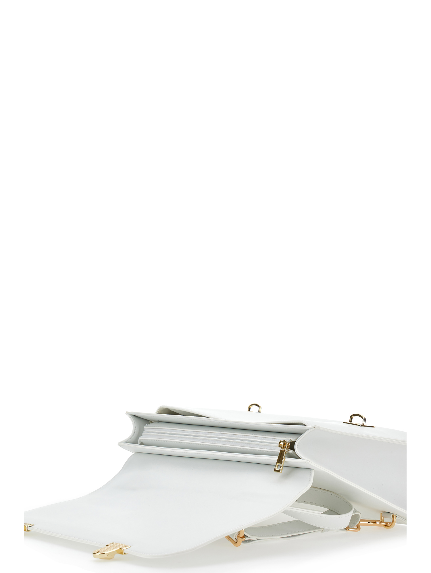 Monnalisa Regenerated Leather Satchel In White