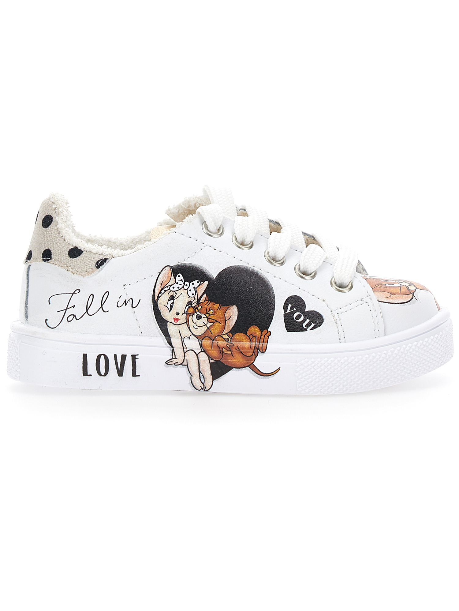 Monnalisa Bicast Jerry Sneakers In White