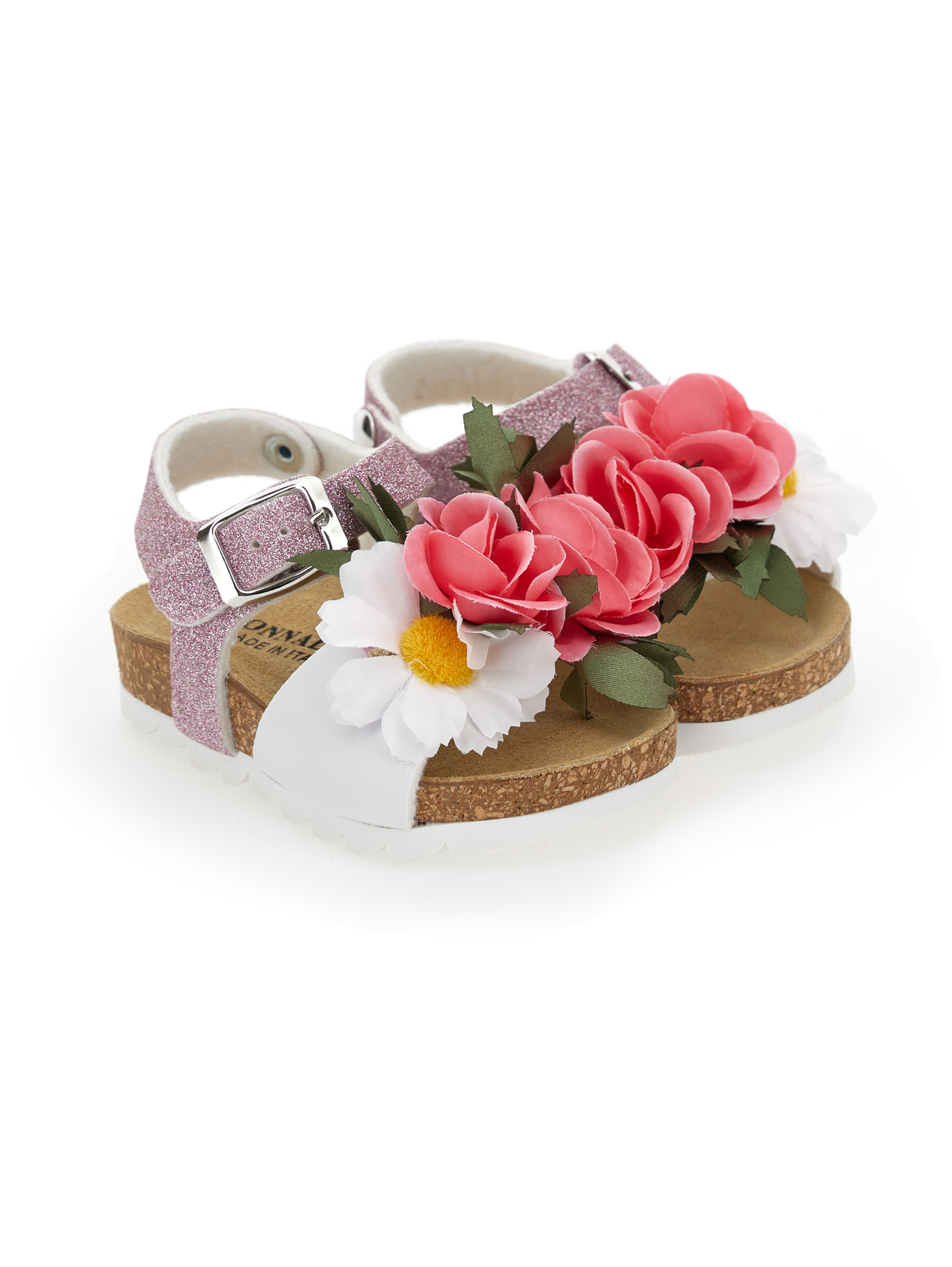 Sandali con cheap fiori applicati
