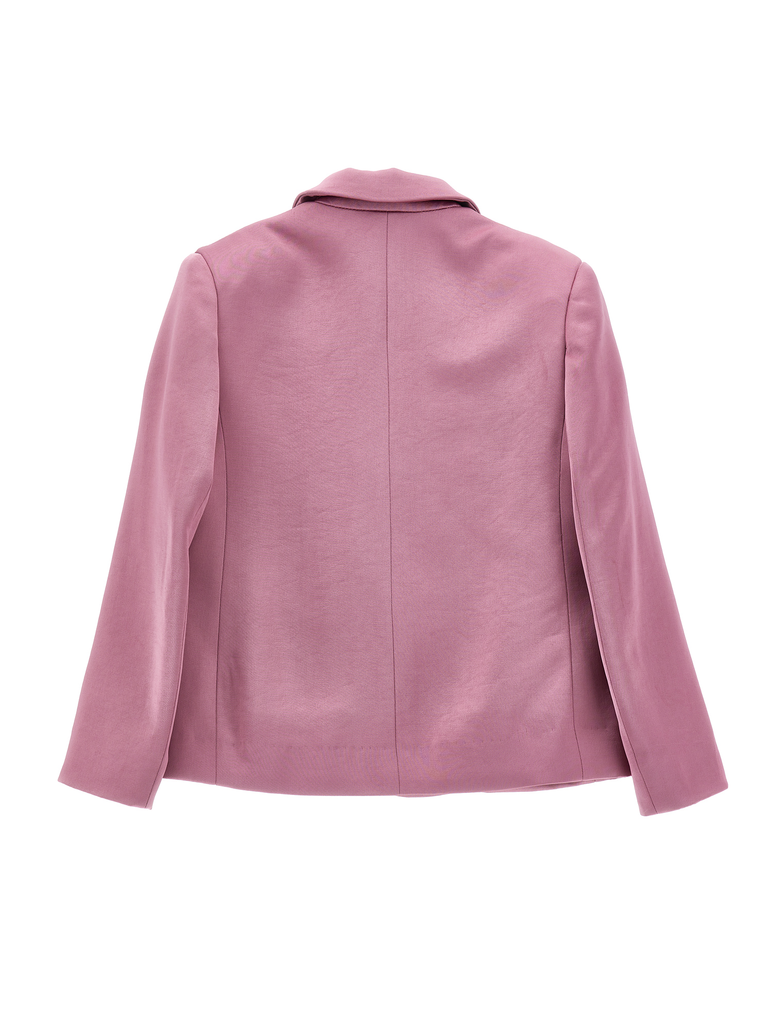 Monnalisa Satin-lined Jacket In Blush Pink