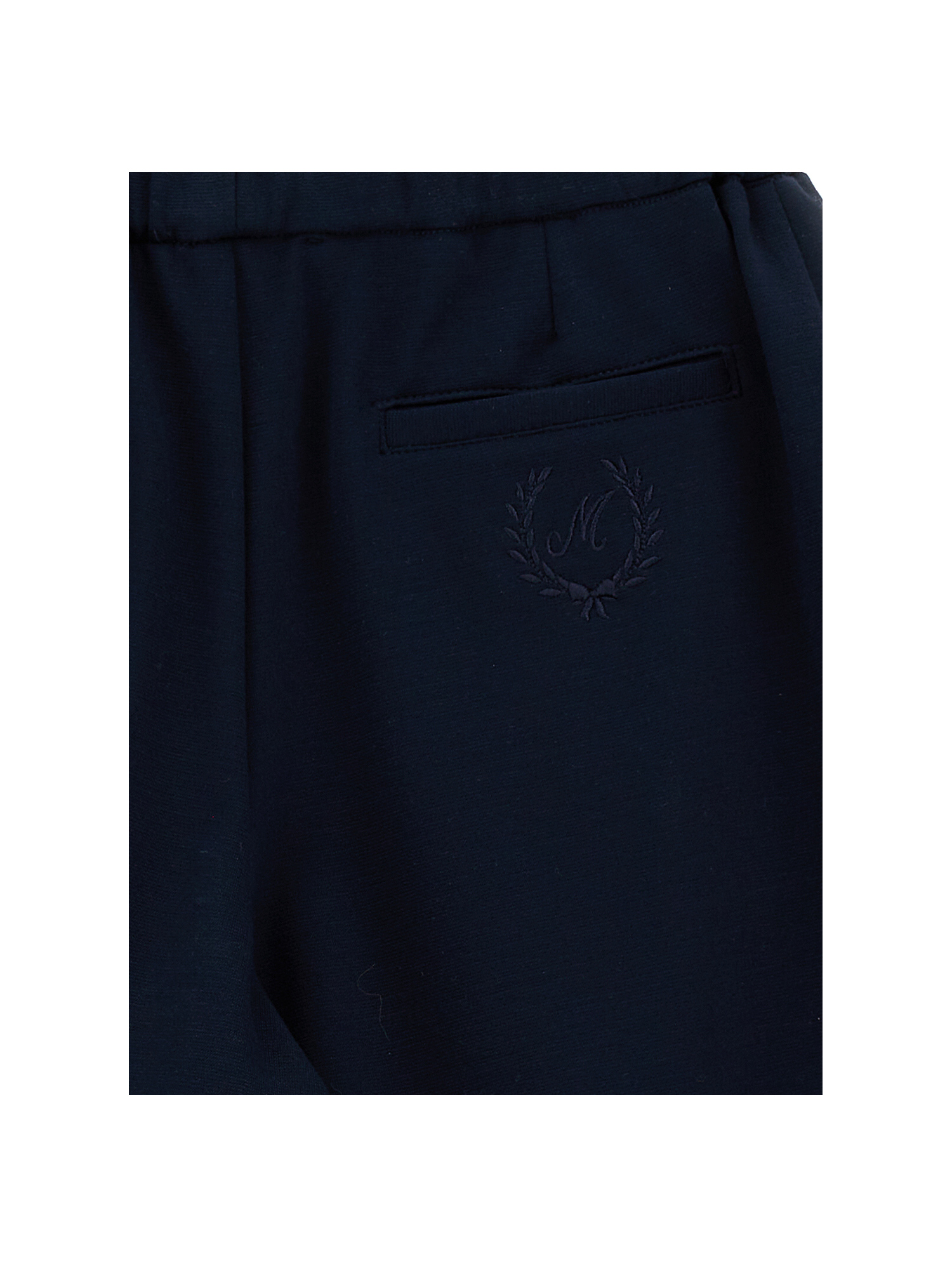 Monnalisa Milano Stitch Bermuda Shorts In Dark Blue