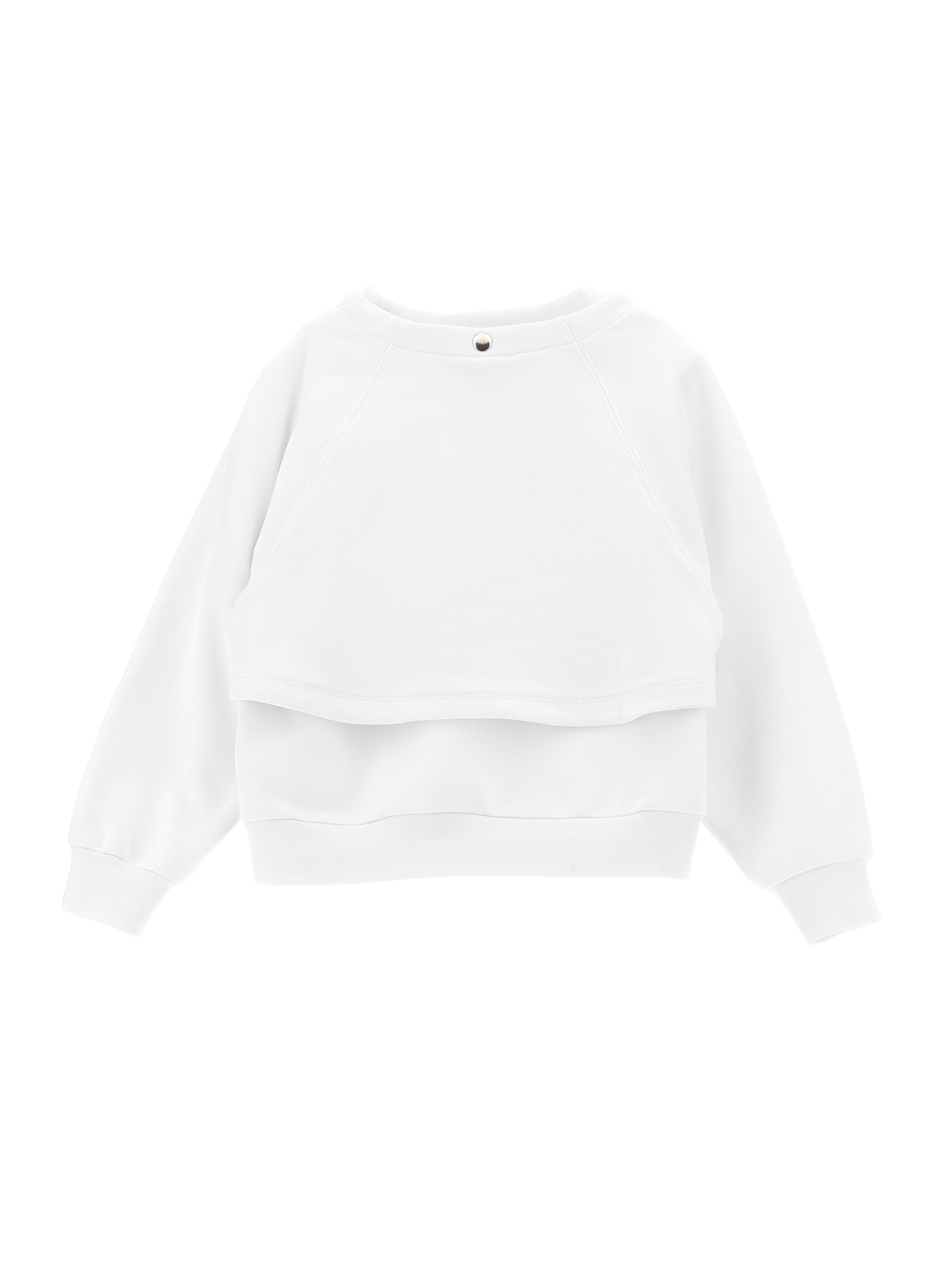 Monnalisa Sweatshirt With Shrug In White