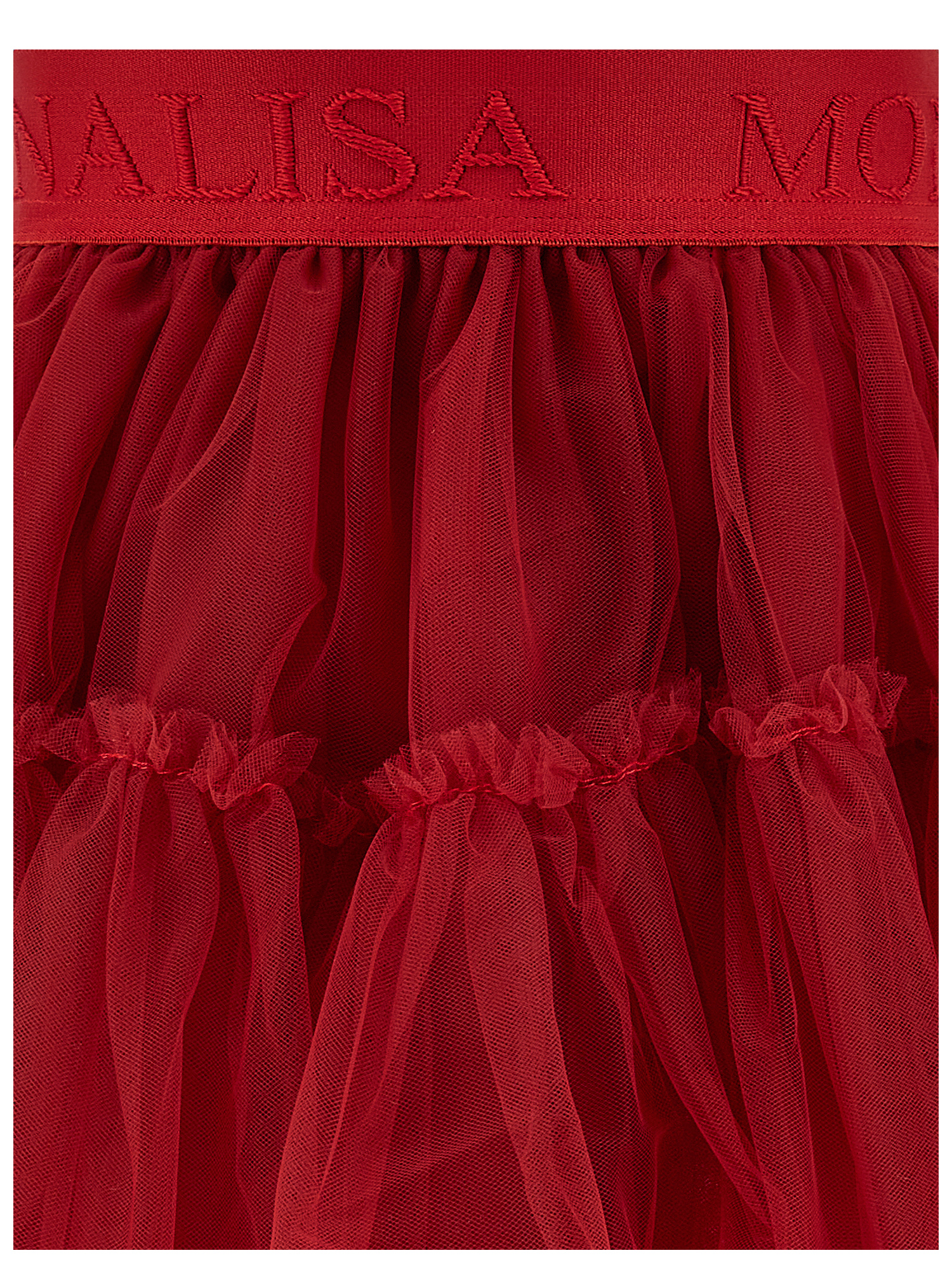 Monnalisa Rock Aus Seidentüll In Ruby Red