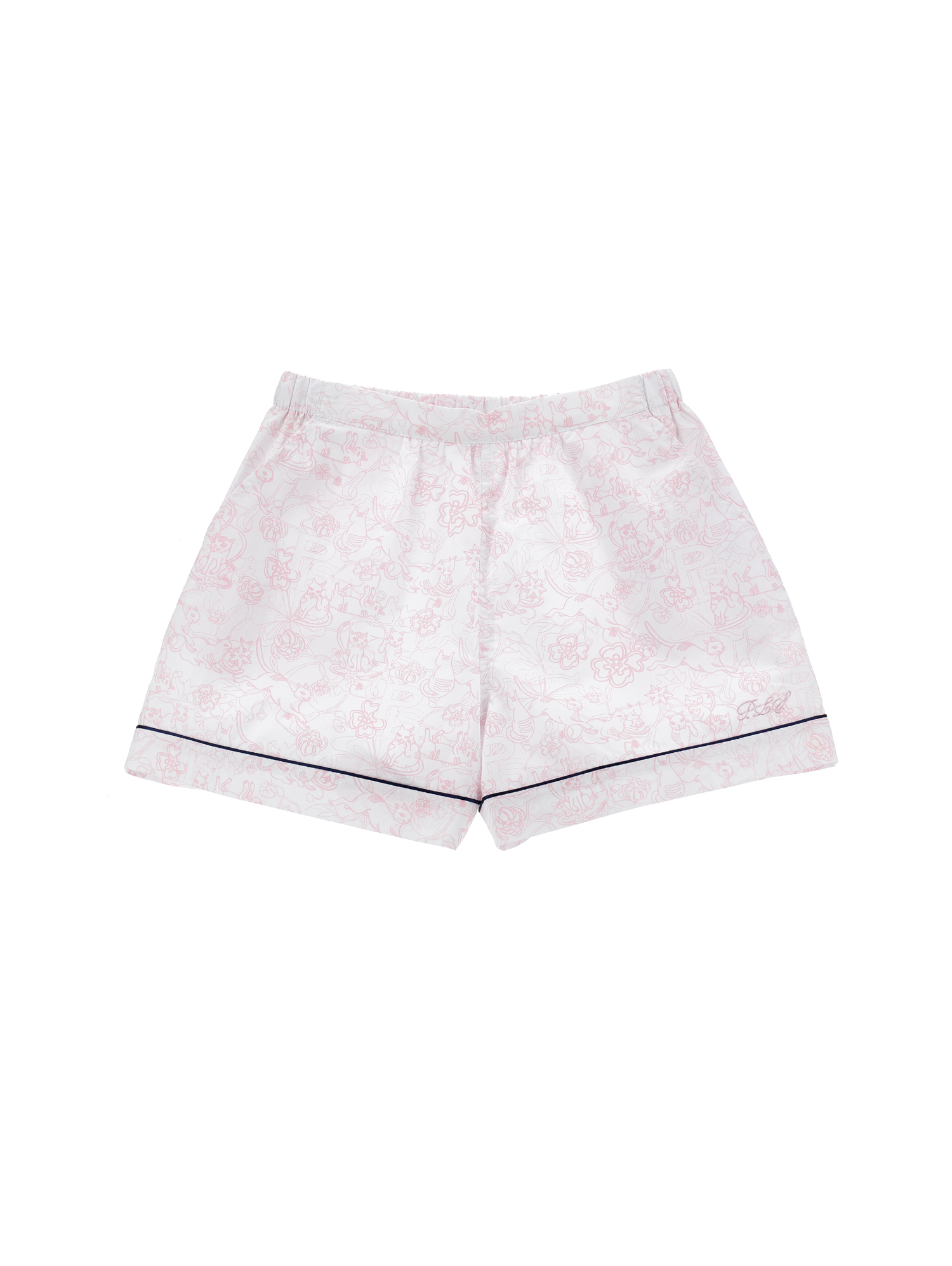 Philosophy Di Lorenzo Serafini Philosophy Kids  Cotton Shorts With Floral Print In Pink