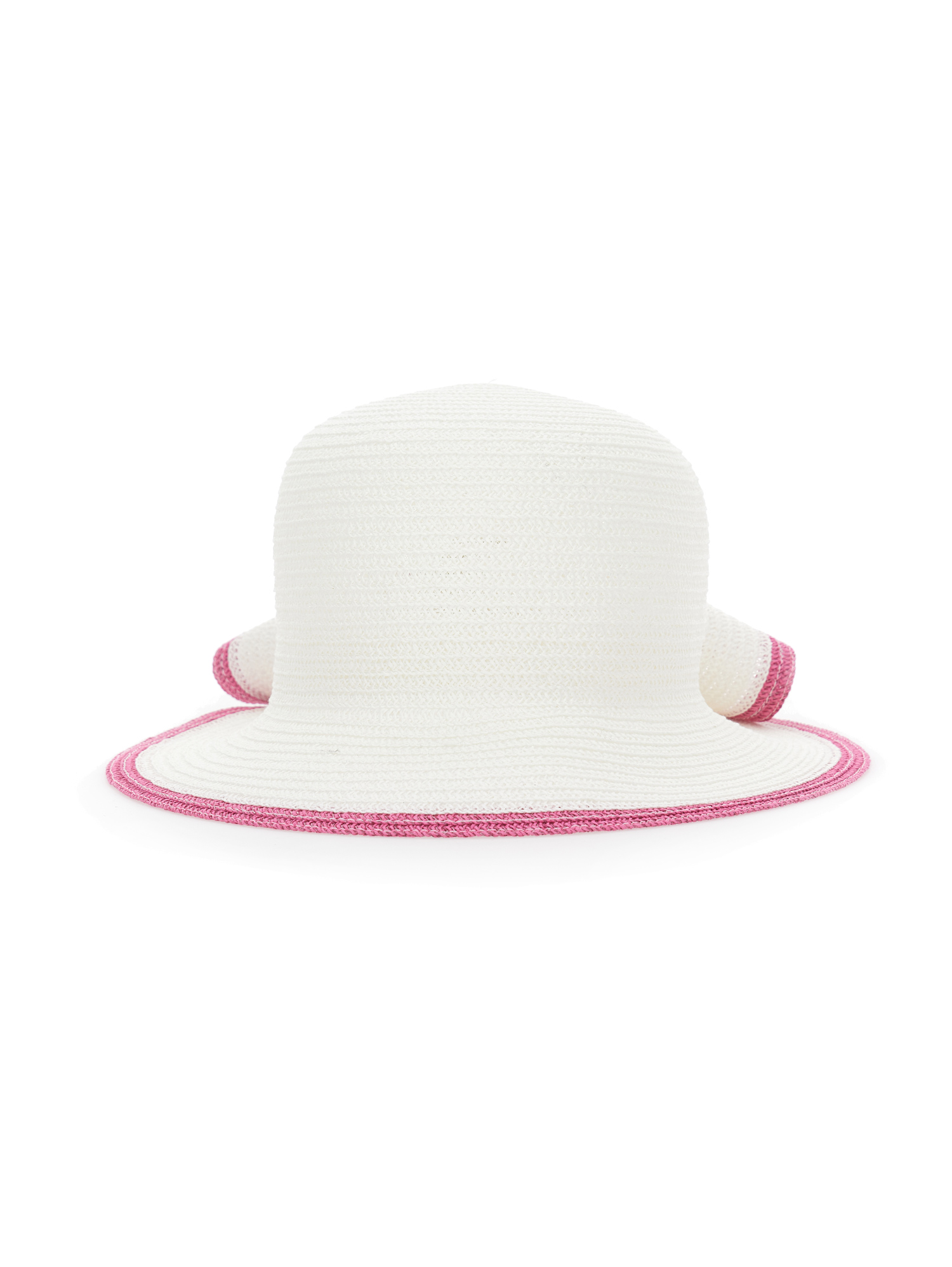 Monnalisa Floral Straw Hat In White