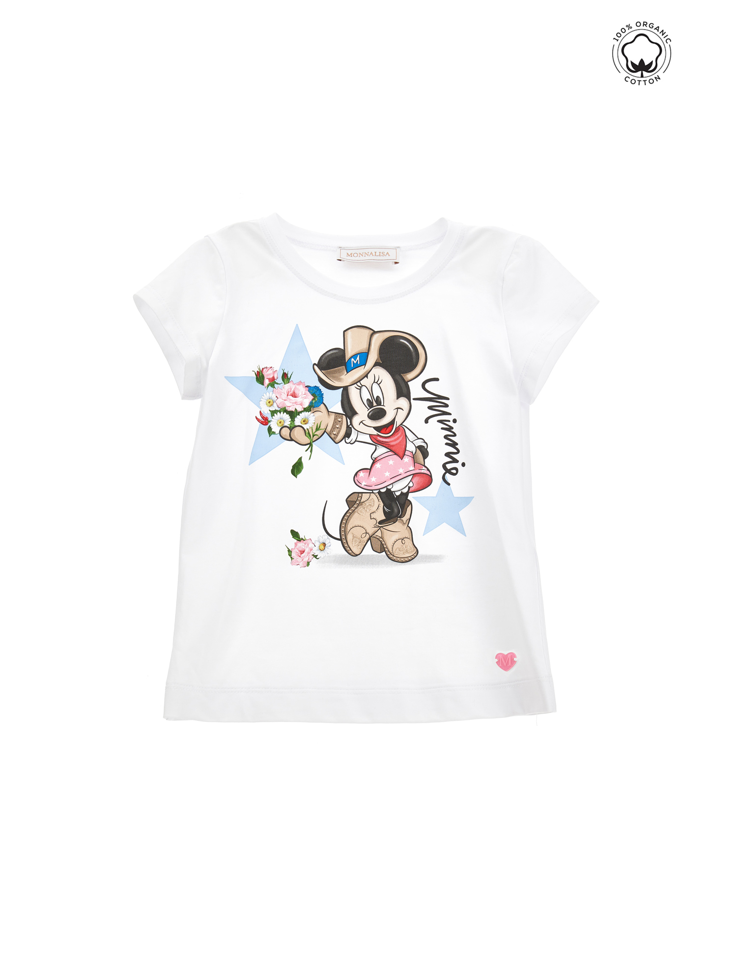Monnalisa T-shirt cotone organico stampa Minnie