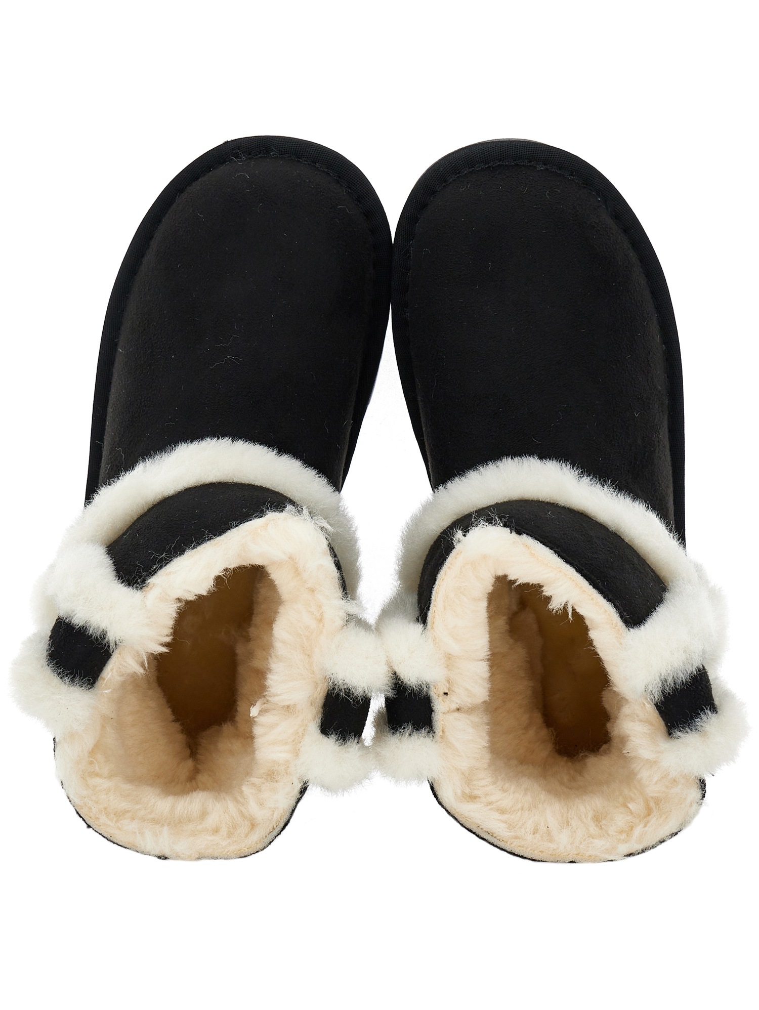 Philosophy Di Lorenzo Serafini Philosophy Kids Ankle Boots With Fur Trim In Black