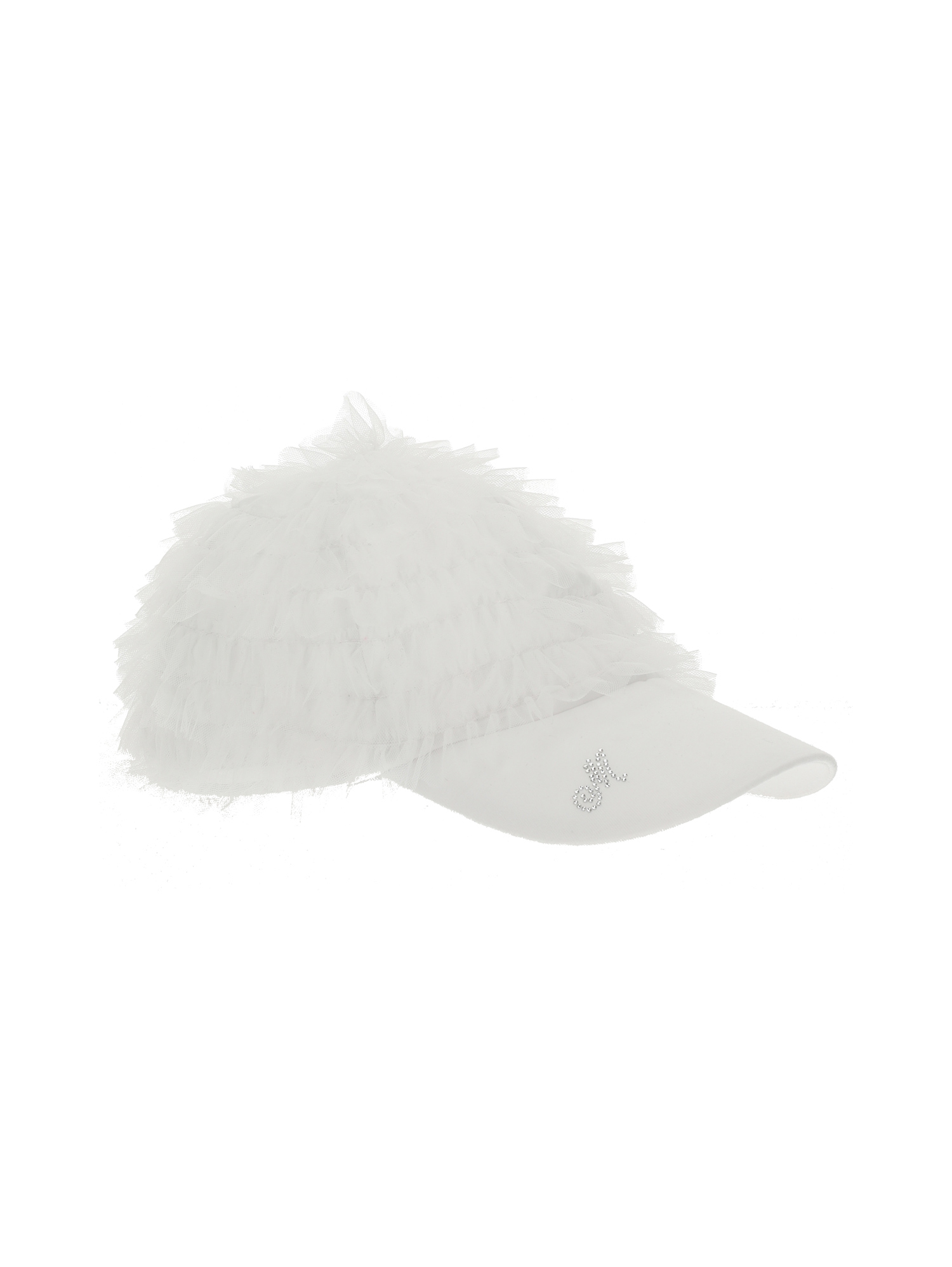 Monnalisa Kids'   Baseball Cap With Bow In White