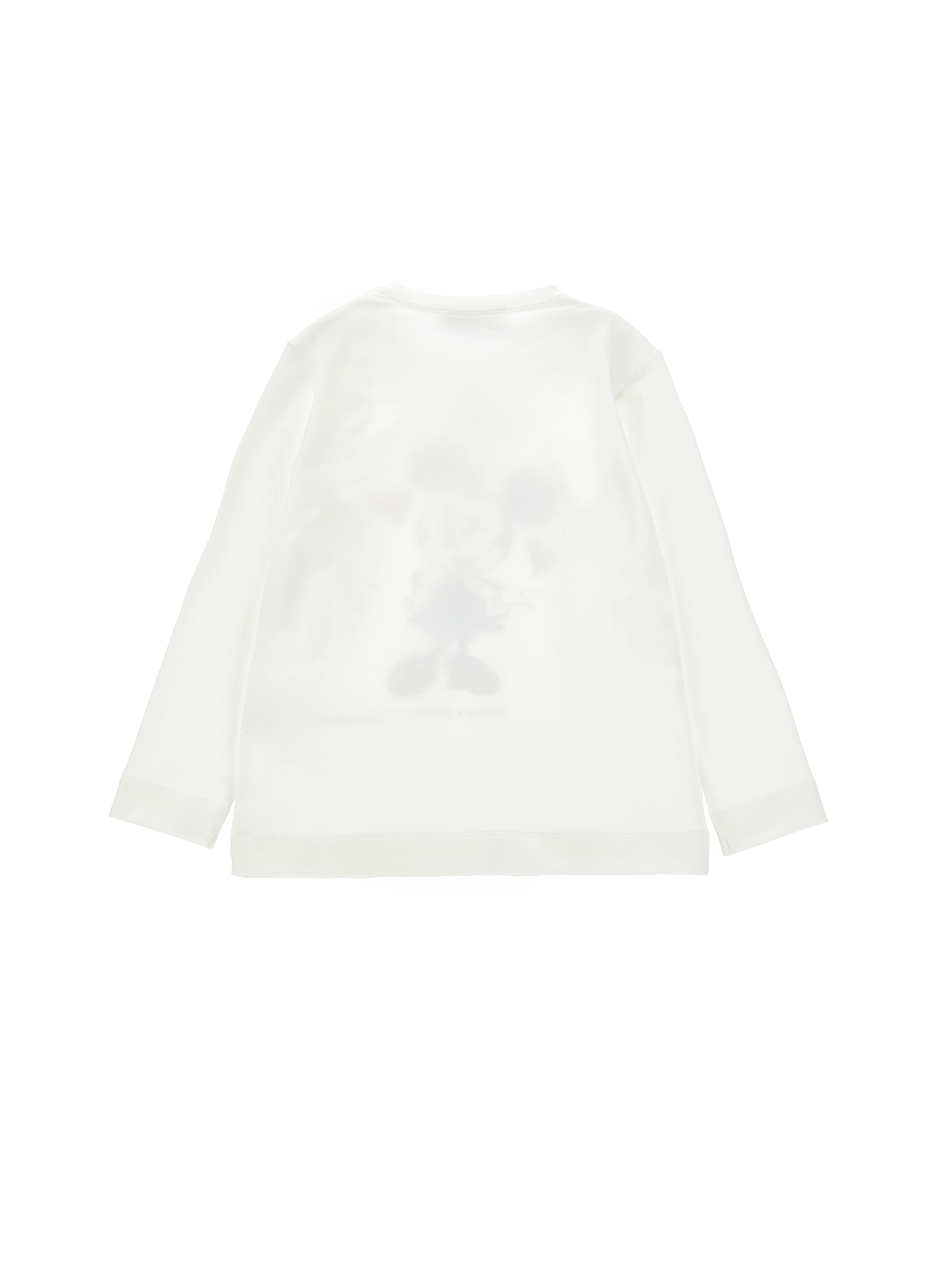 Monnalisa X Disney Minnie Mouse Graphic Long-sleeve Top In White