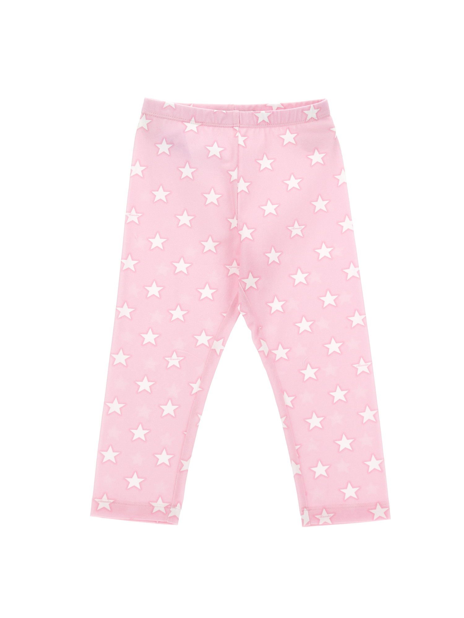 Monnalisa Stars Jersey Leggings In Rosa Fairy Tale