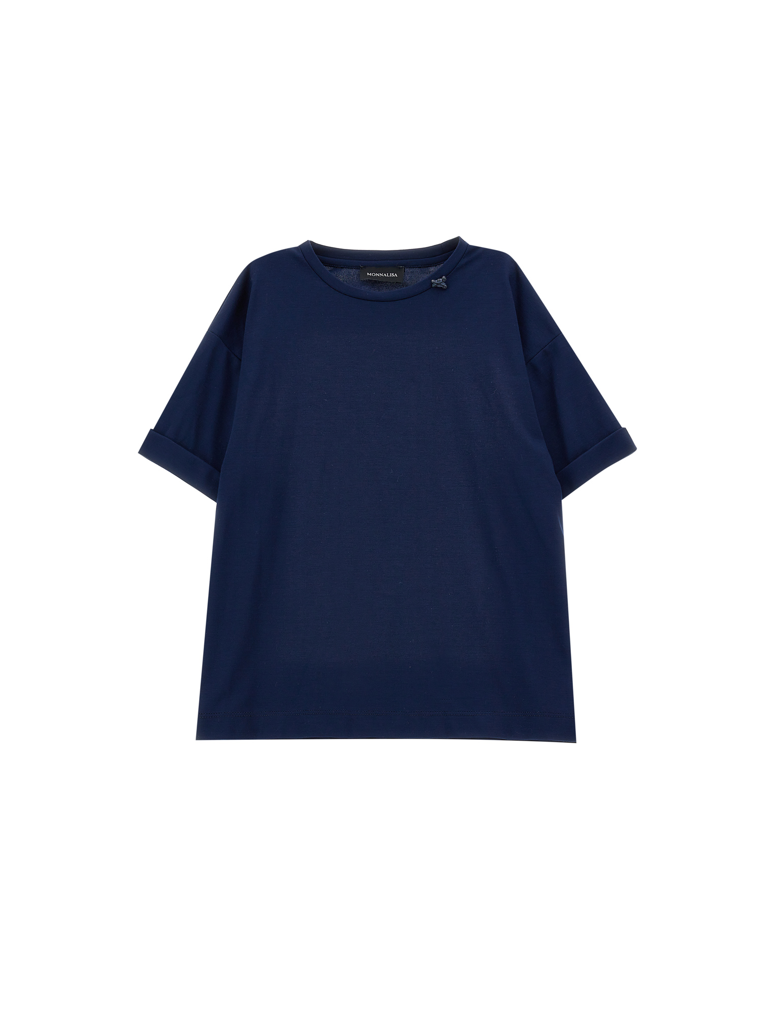 Monnalisa T-shirt cotone tinta unita