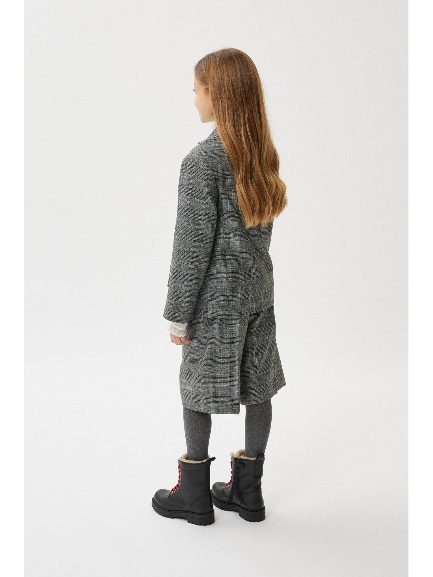 Philosophy Di Lorenzo Serafini Philosophy Kids Prince Of Wales Long Bermuda Shorts In Black