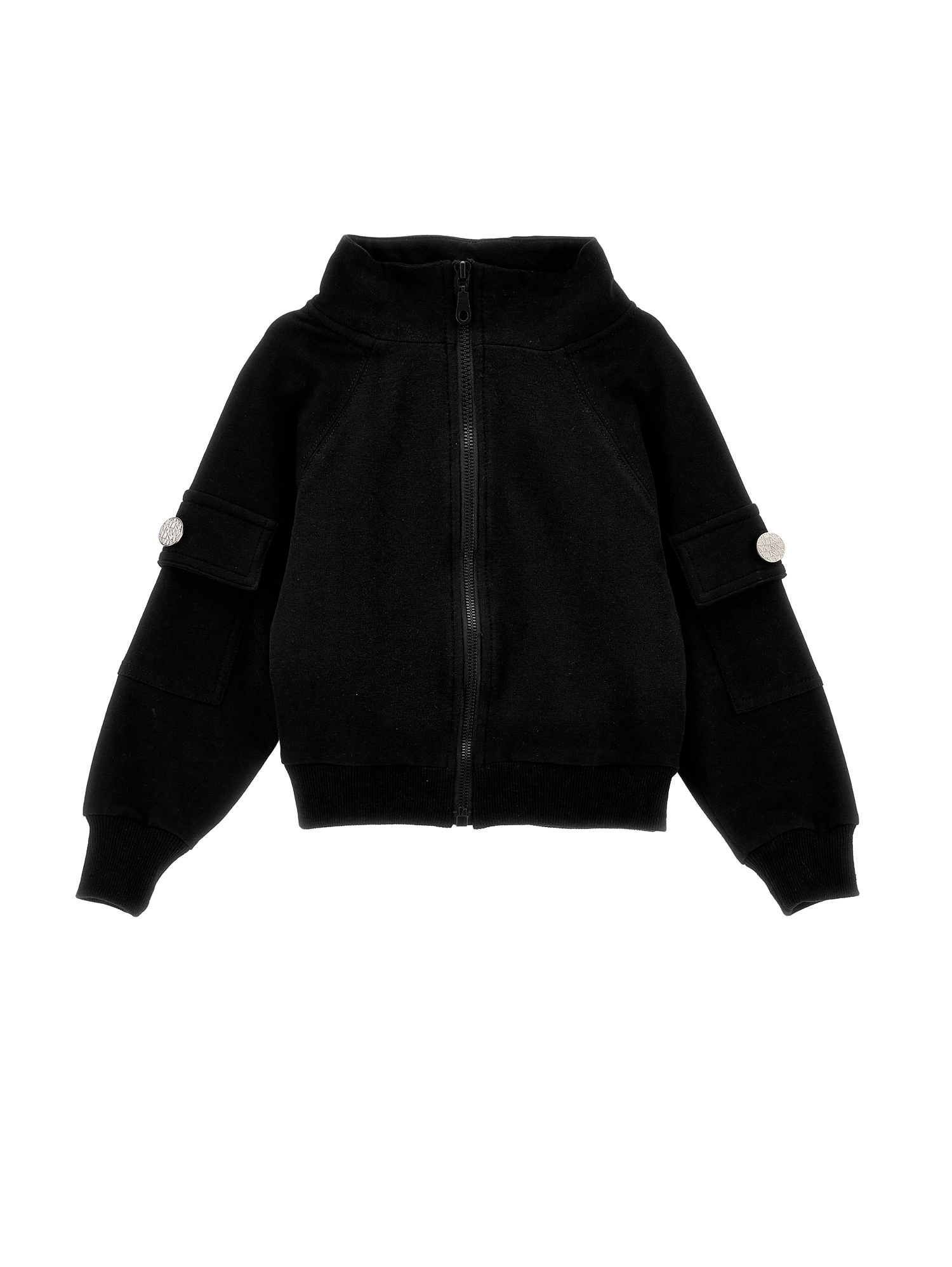 Monnalisa Sweatshirt With Zip And Pocket