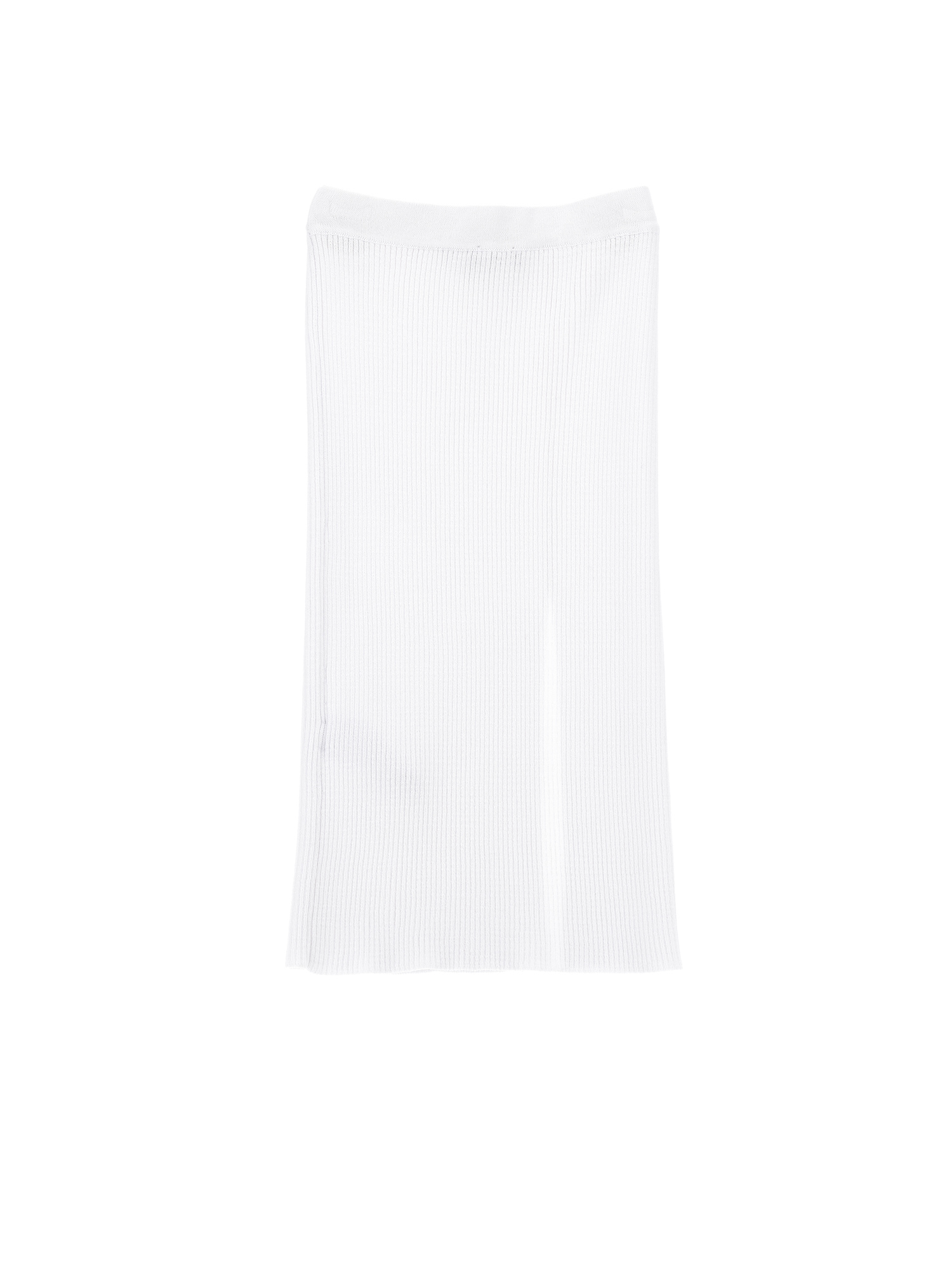 Shop Monnalisa Long Knit Skirt In White