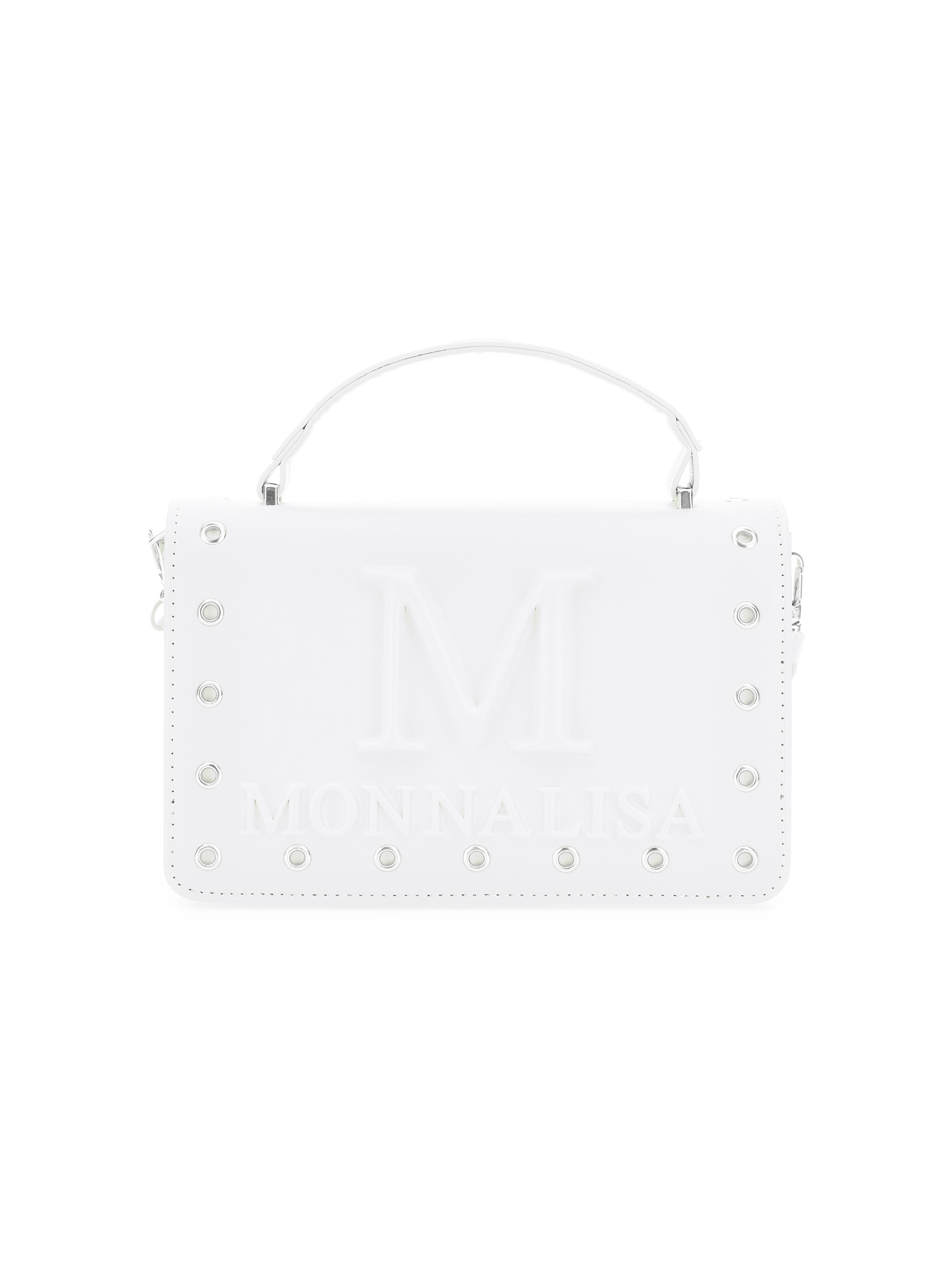 Monnalisa Coated Fabric Folder In White