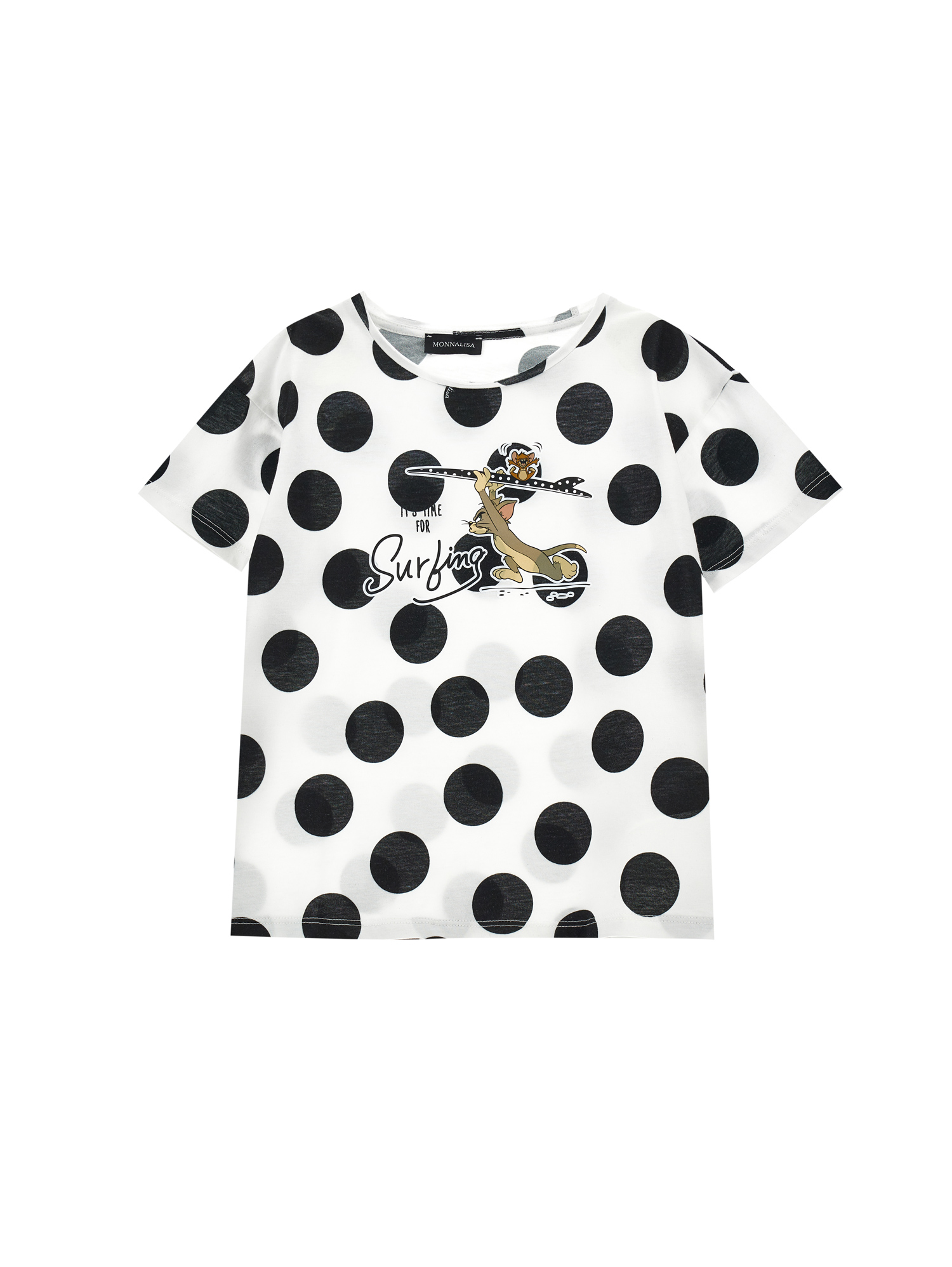 Monnalisa T-shirt cotone pois Tom e Jerry